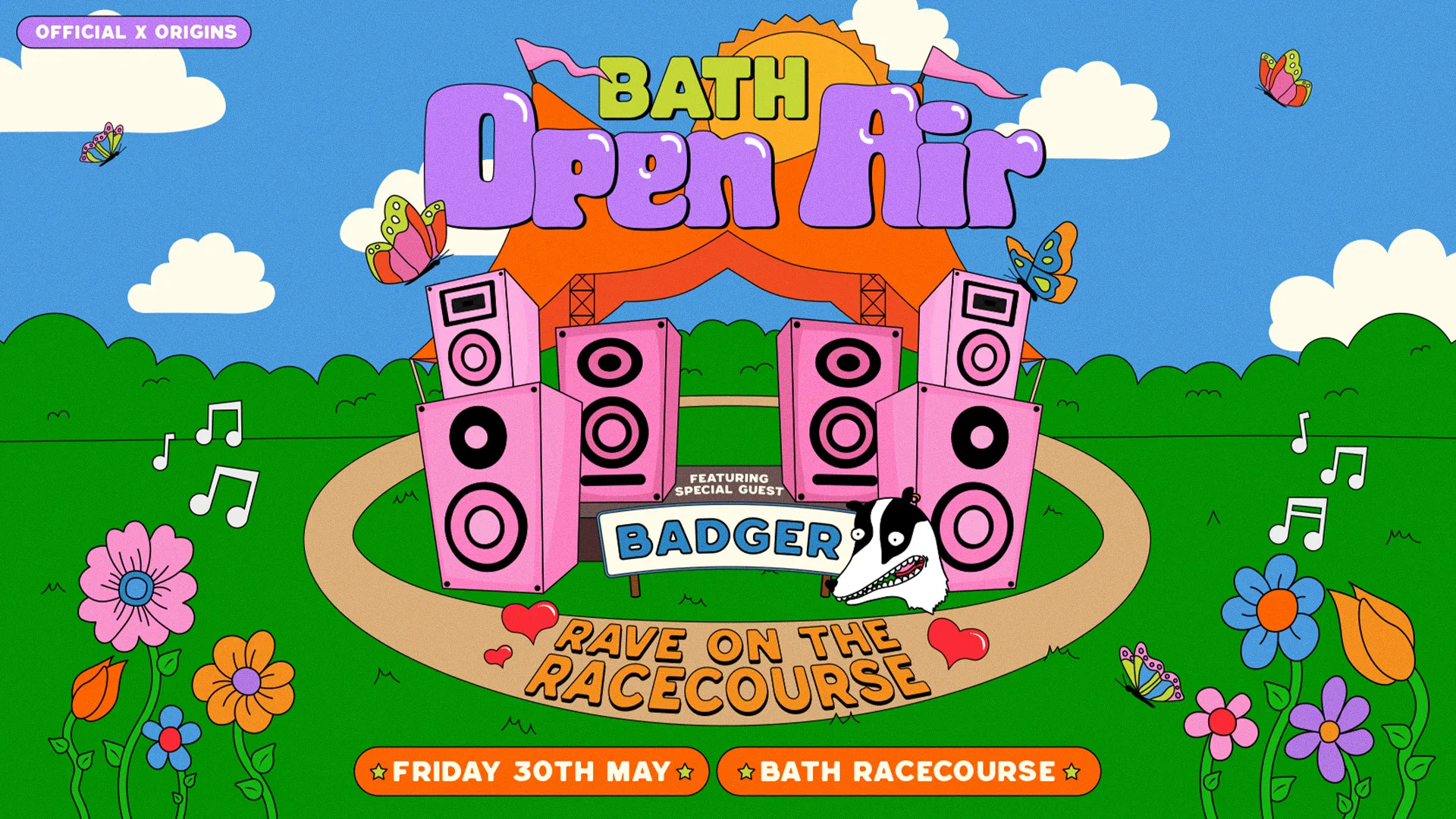 [Origins x Official] Bath Open Air:- Special Guest TBC at Bath Racecourse