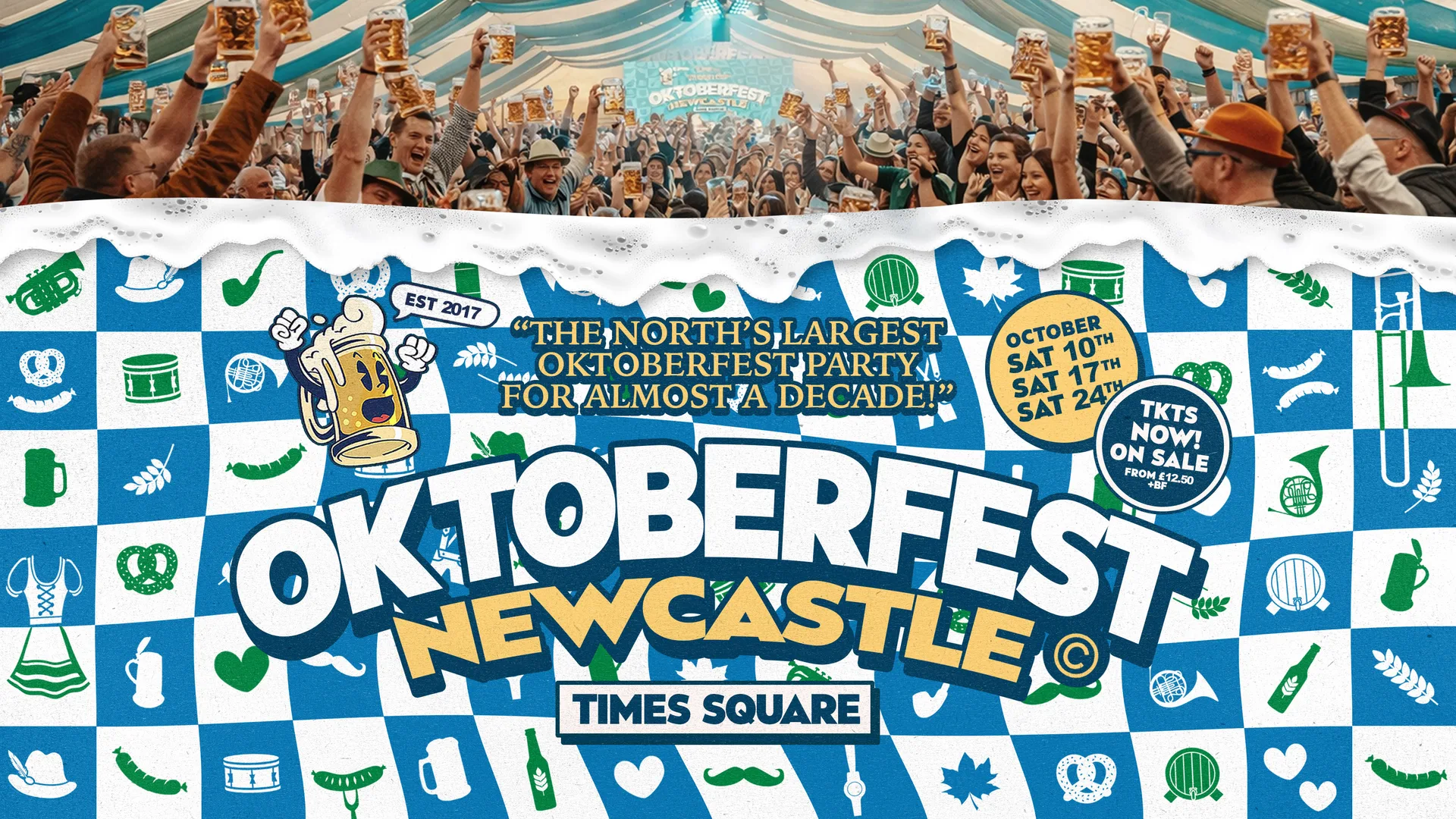 Oktoberfest Newcastle - Saturday 17th October 2026 at Times Square