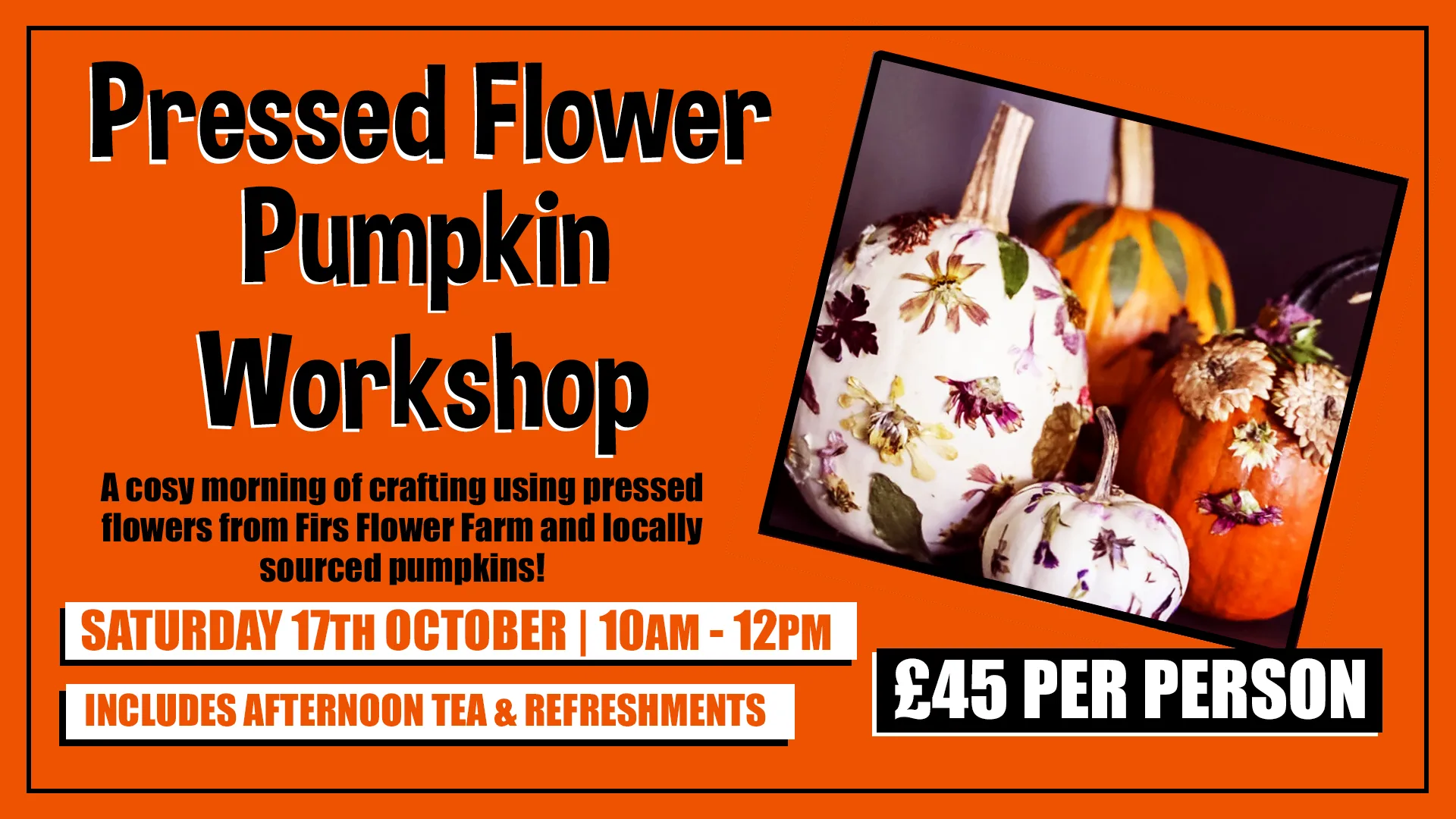 Pressed Flower Pumpkin Workshop