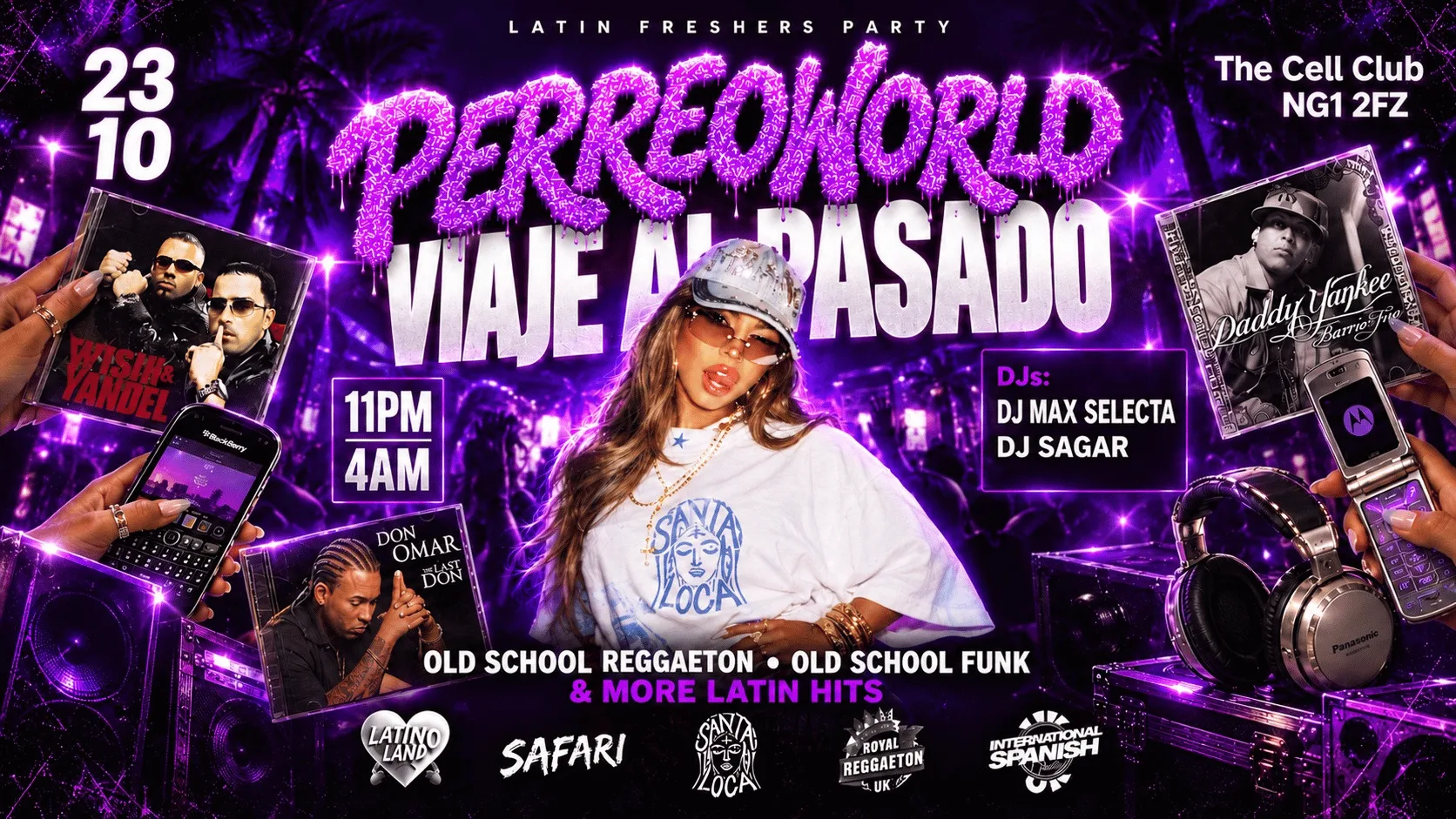 NOTTINGHAM PERREOWORLD | VIAJE AL PASADO 💿💜 | OLD SCHOOL LATIN PARTY at The Cell