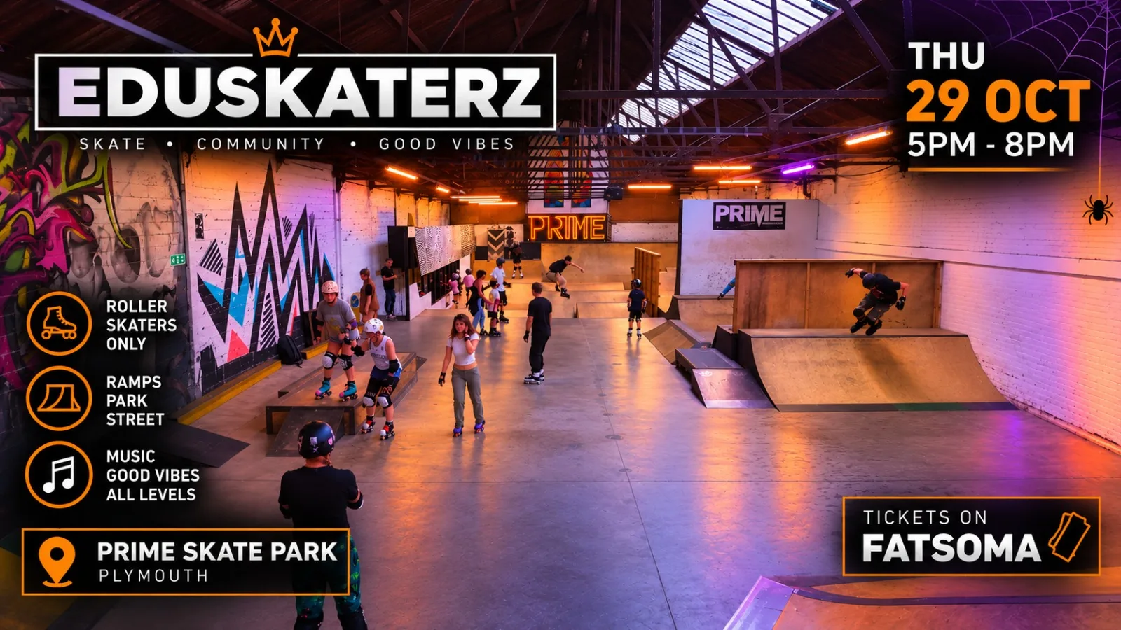 PRIME Skatepark ROLLER SKATERS ONLY
