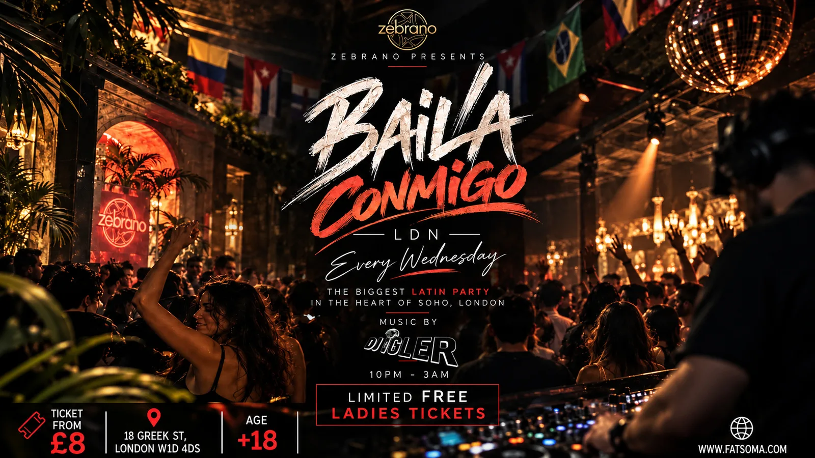 BAILA CONMIGO LDN at Soho Zebrano