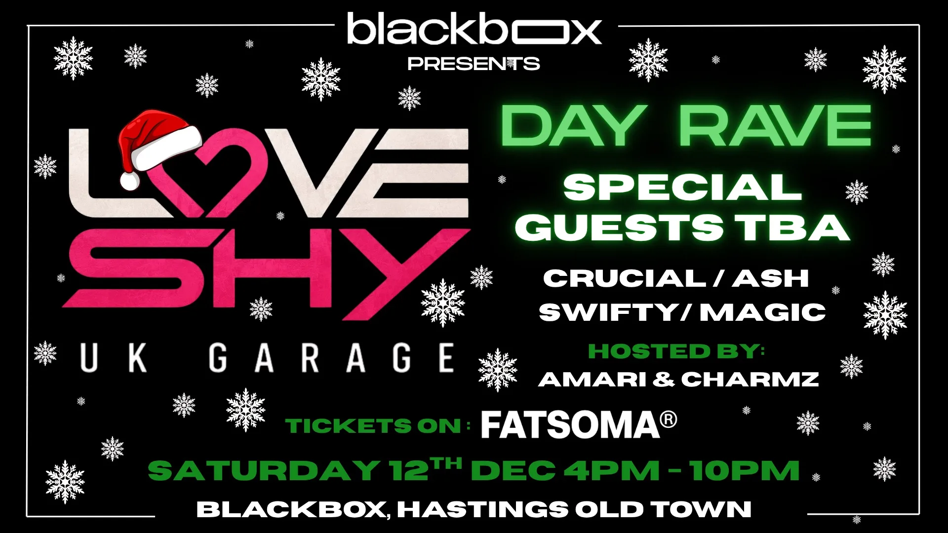 LOVE SHY UKG DAY RAVE - SPECIAL GUESTS TBA! at Blackbox Hastings