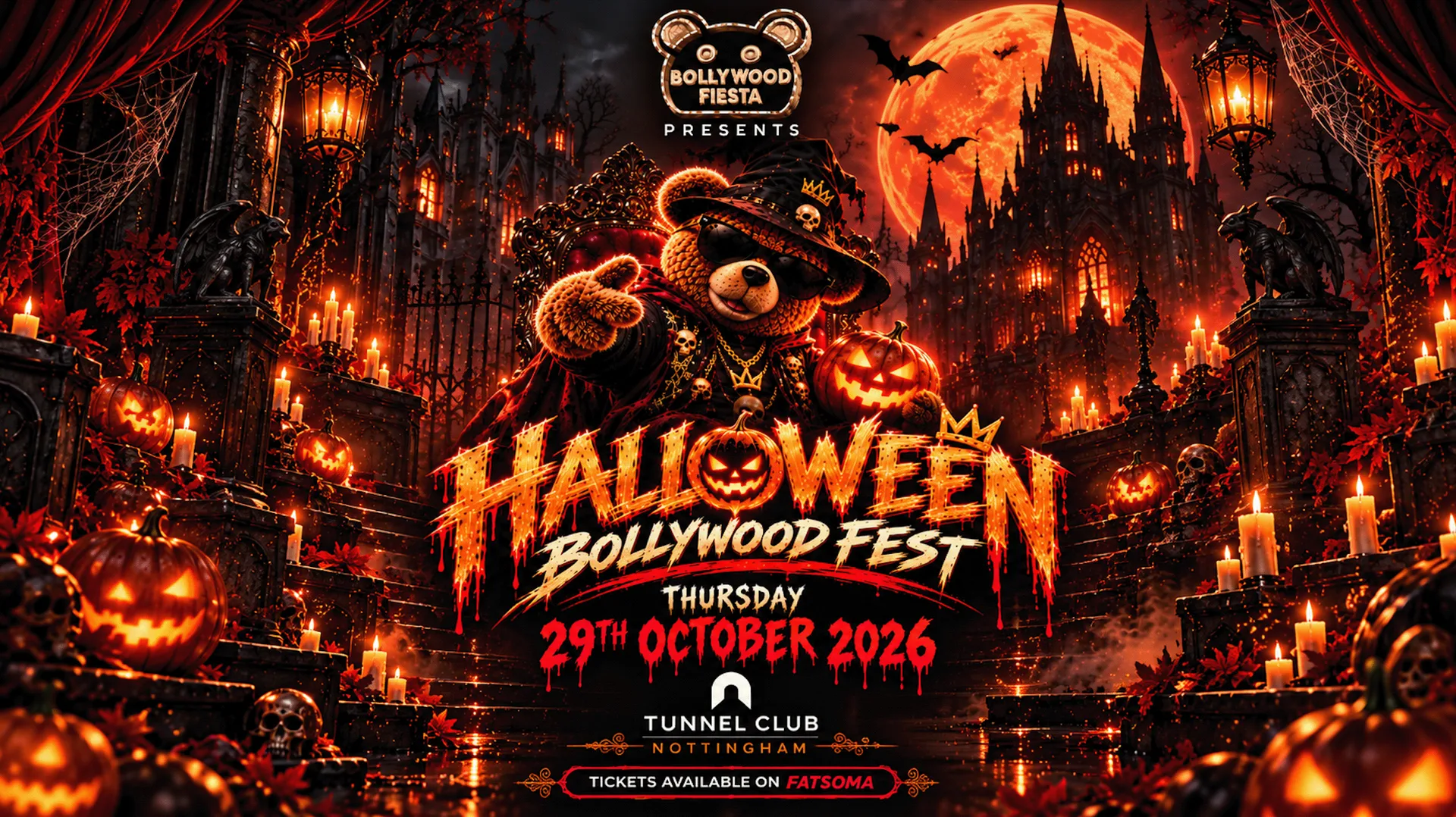 🐻🎃 BOLLYWOOD FIESTA PRESENTS: HALLOWEEN BOLLYWOOD FEST! at Tunnel Club