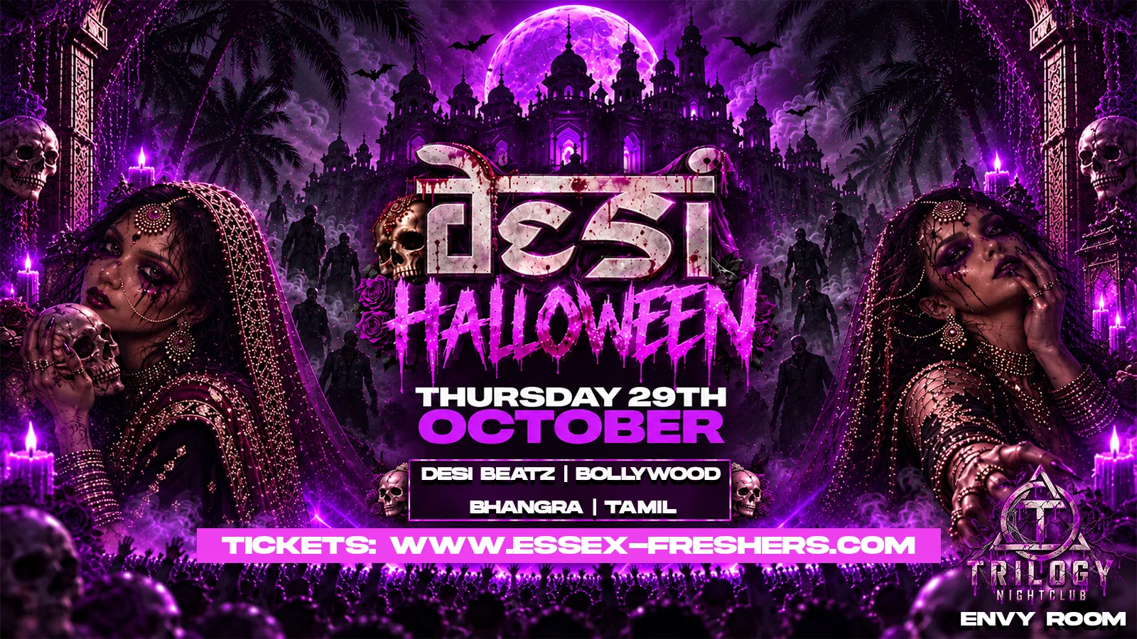 DESI HALLOWEEN @ TRILOGY COLCHESTER (ENVY ROOM) at Trilogy Nightclub