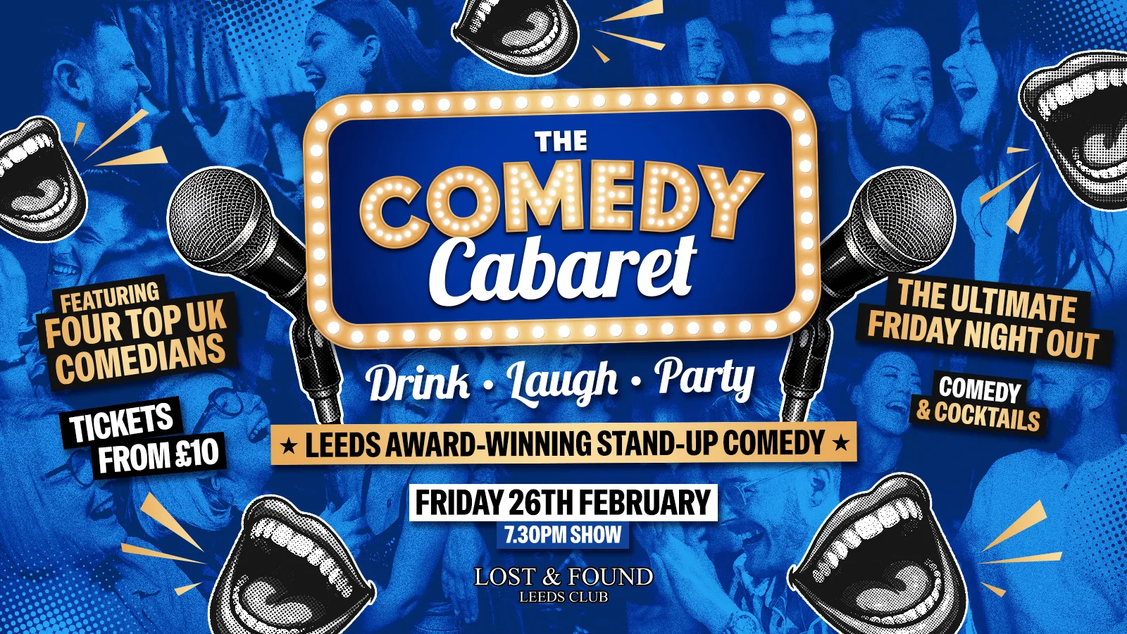 LEEDS COMEDY CLUB - 7:30pm Show 🎭