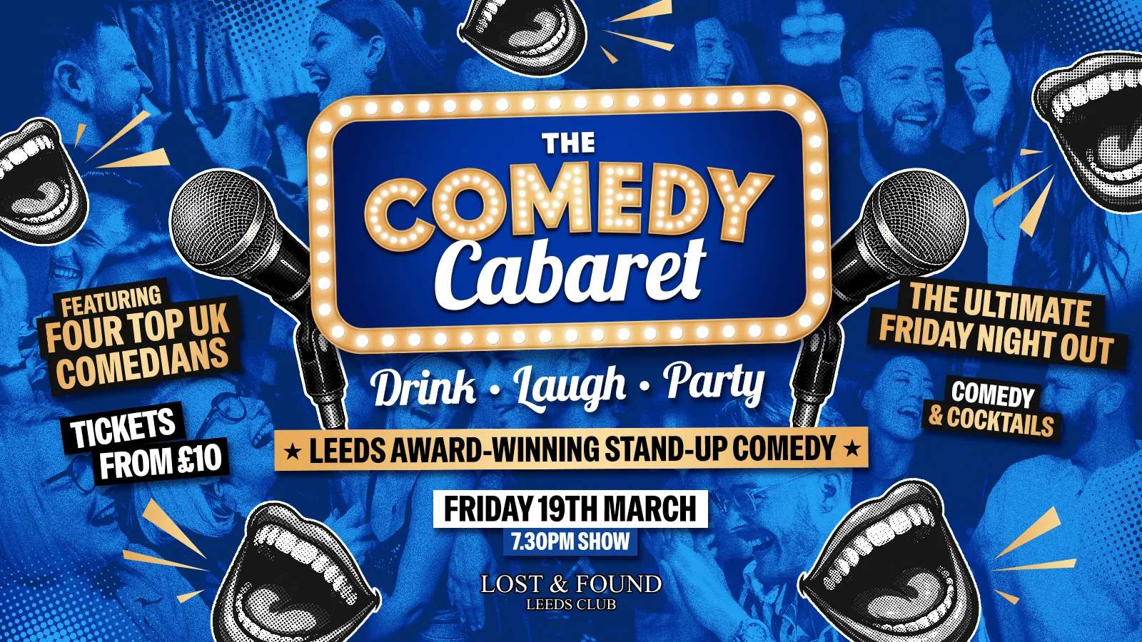 LEEDS COMEDY CLUB - 7:30pm Show 🎭