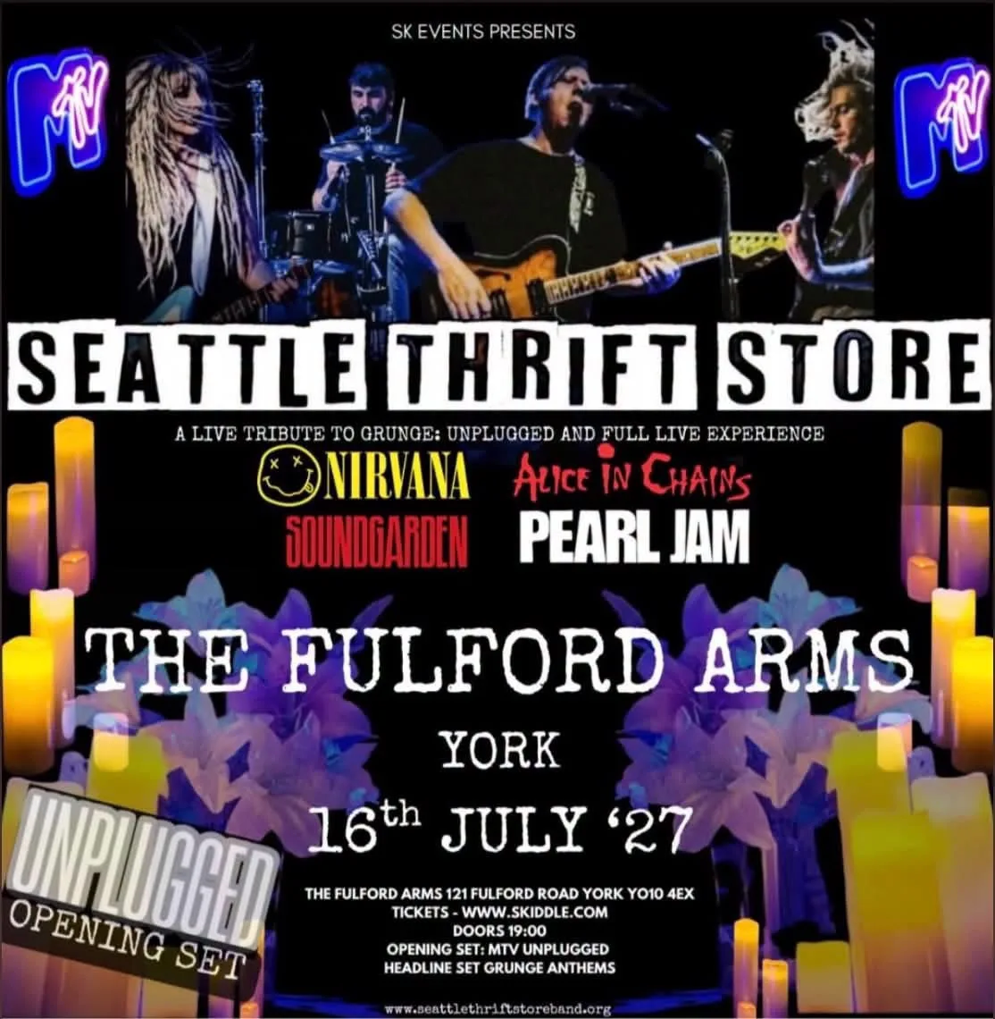 Seattle Thrift Store - A Tribute To Grunge Live At Fulford Arms, York