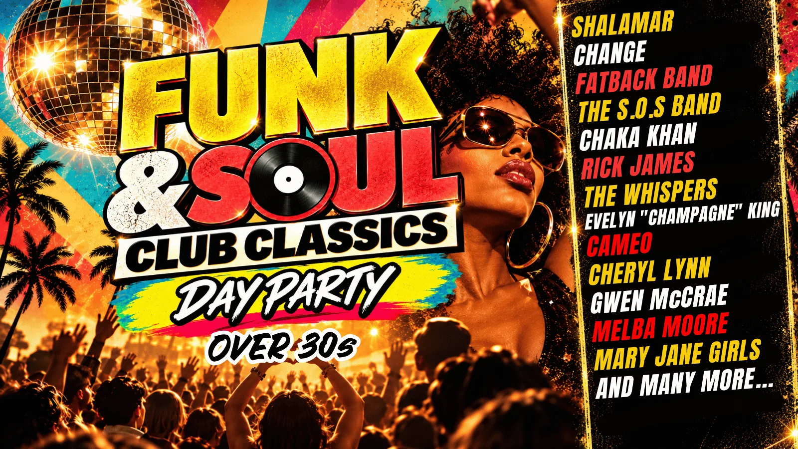 Funk & Soul Over 30s Day Party: Epsom at Labyrinth Epsom