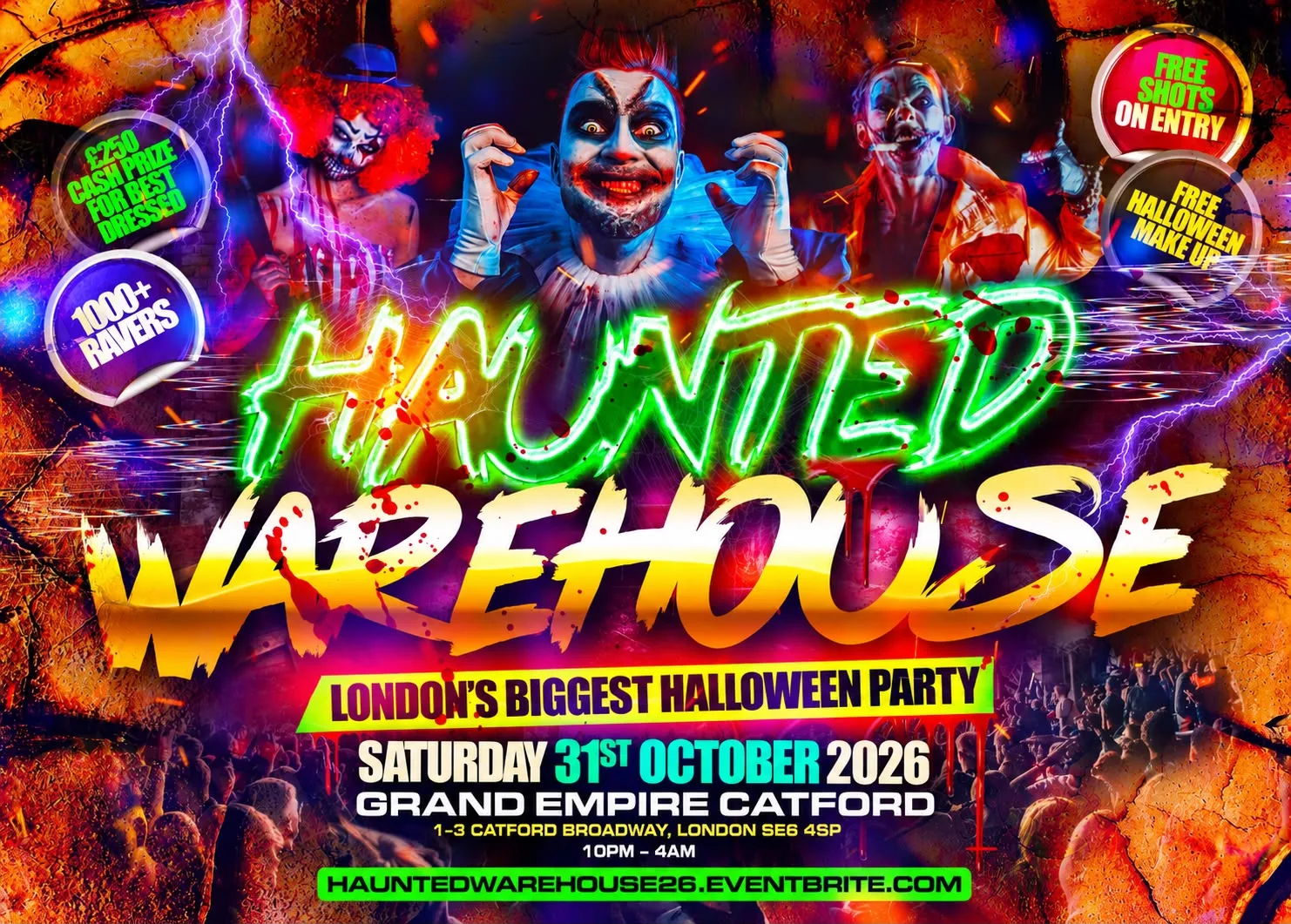 Haunted Warehouse - London's Biggest Halloween Party