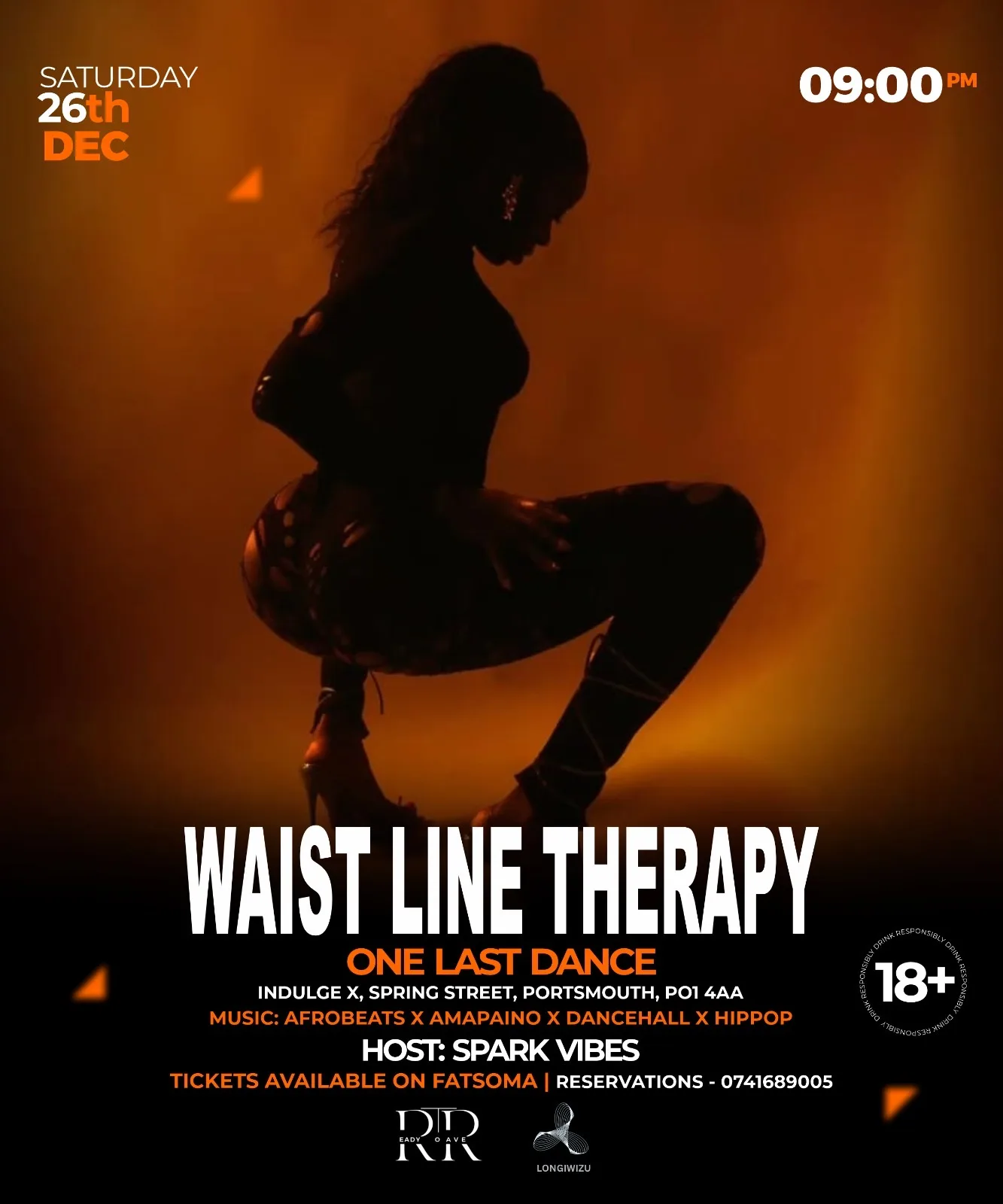 WAIST LINE THERAPY — ONE LAST DANCE at Indulgex - Restaurant, Bar, and Lounge