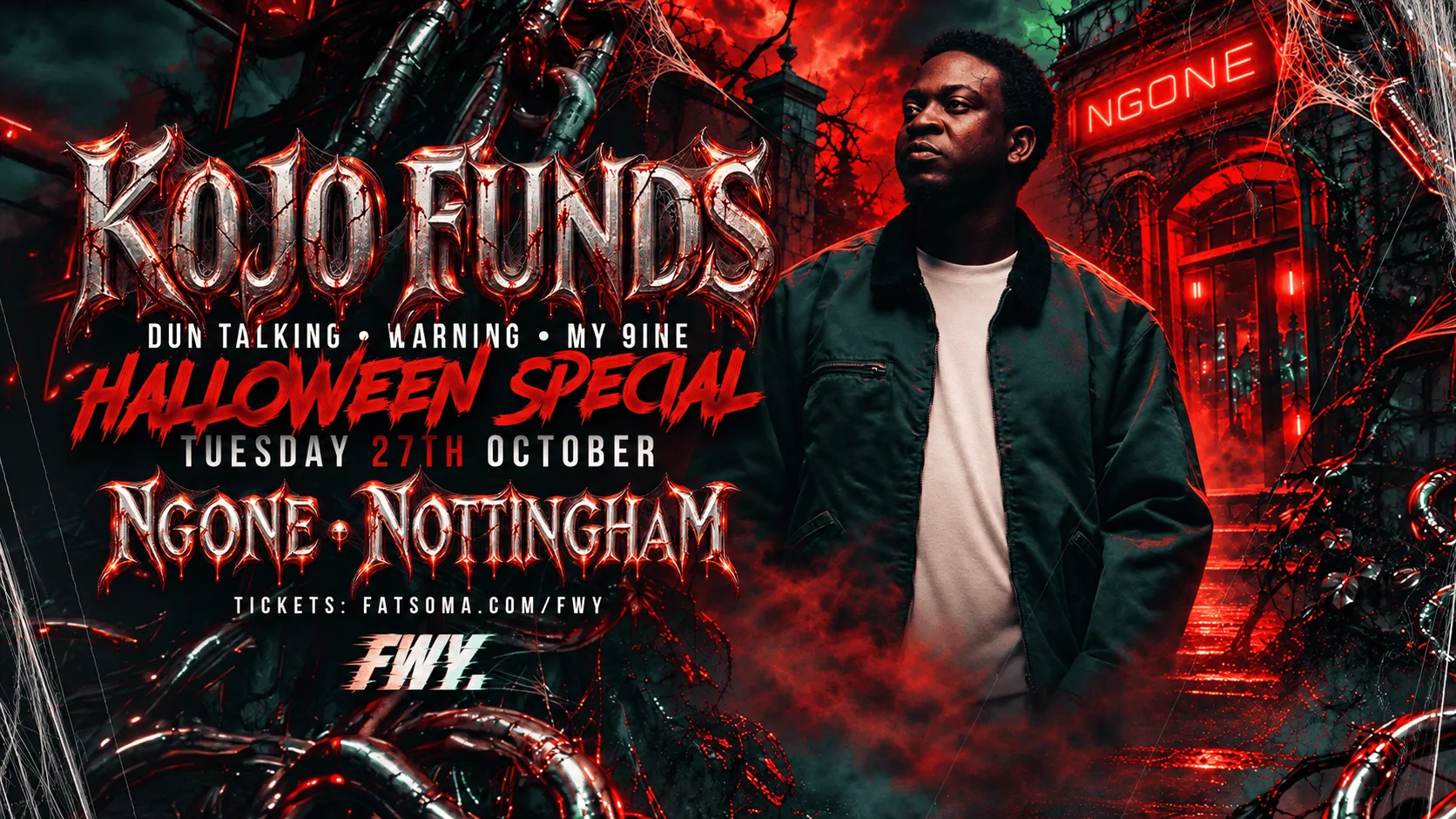 NOTTINGHAM 🎃 KOJO FUNDS: LIVE | FWY Halloween Special | Tuesday 27th October | NG ONE