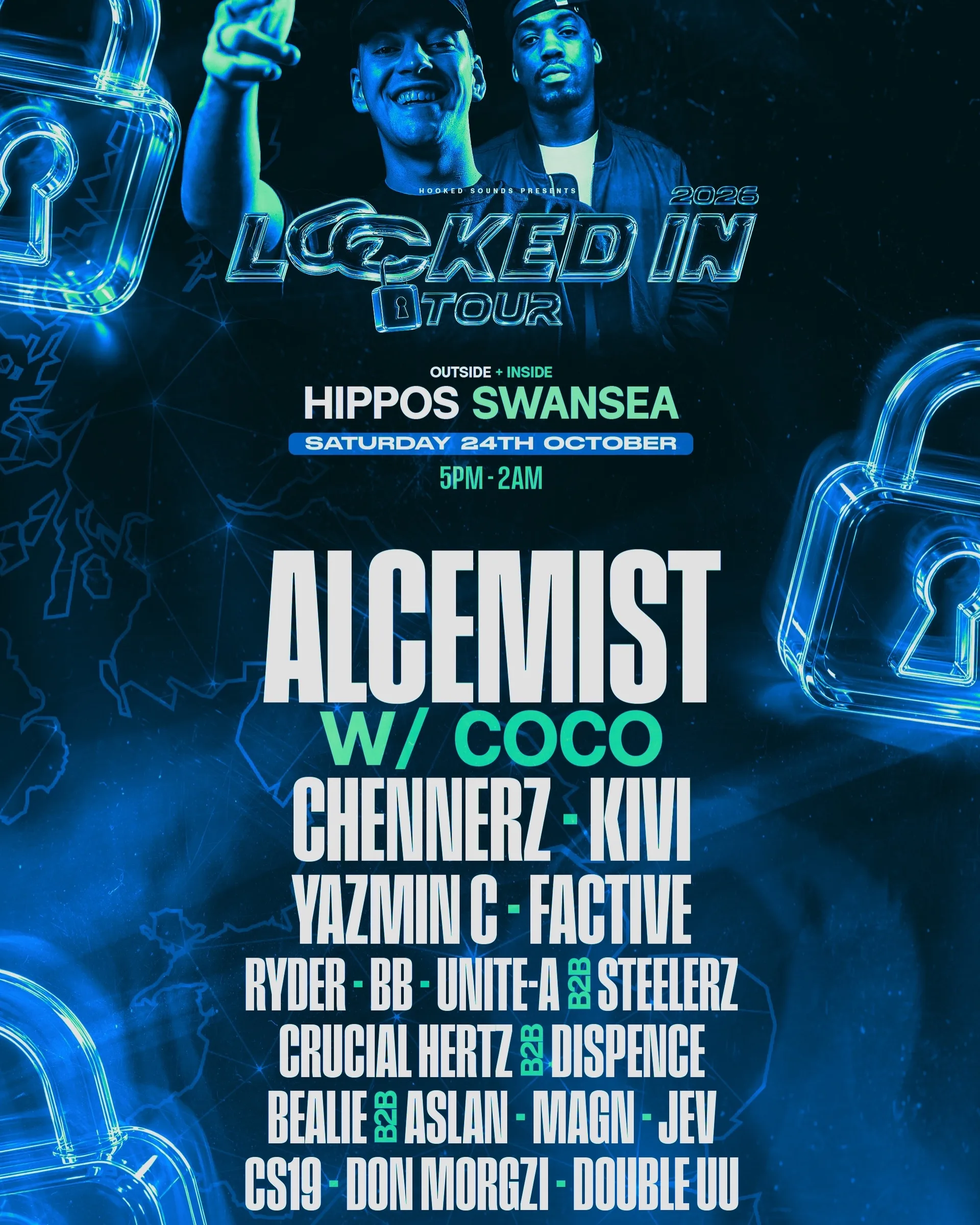 Locked In Tour w/ ALCEMIST, COCO + MORE (UNIFI SOUNDSYSTEM)(DNB)