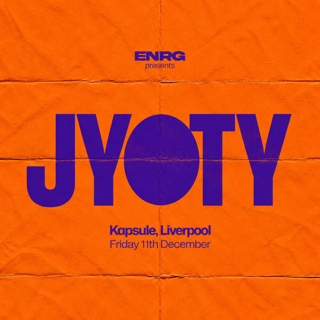 JYOTY at Kapsule, Liverpool - Friday 11th December 2026