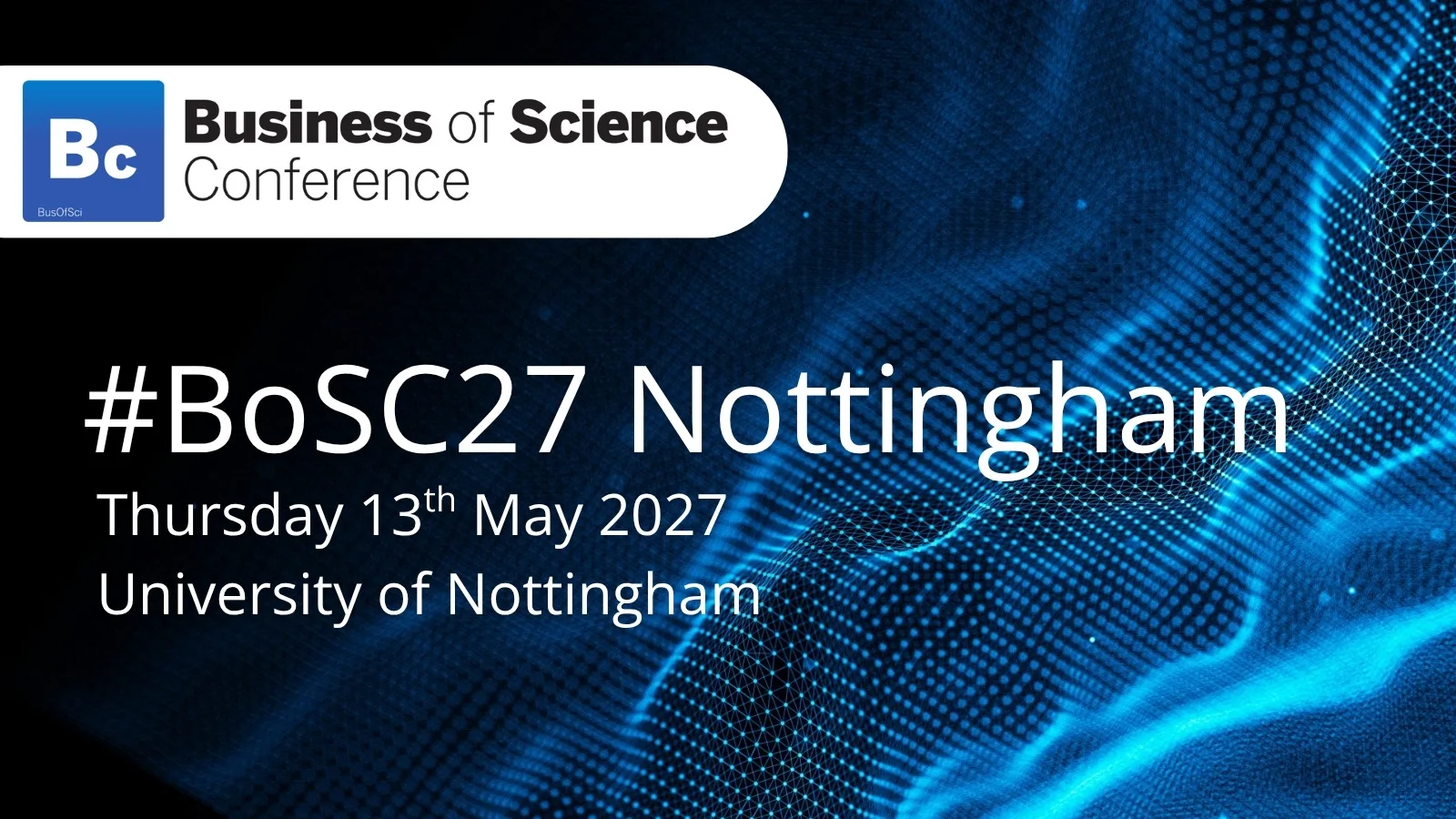 Business of Science Conference 2027 (BoSC27)