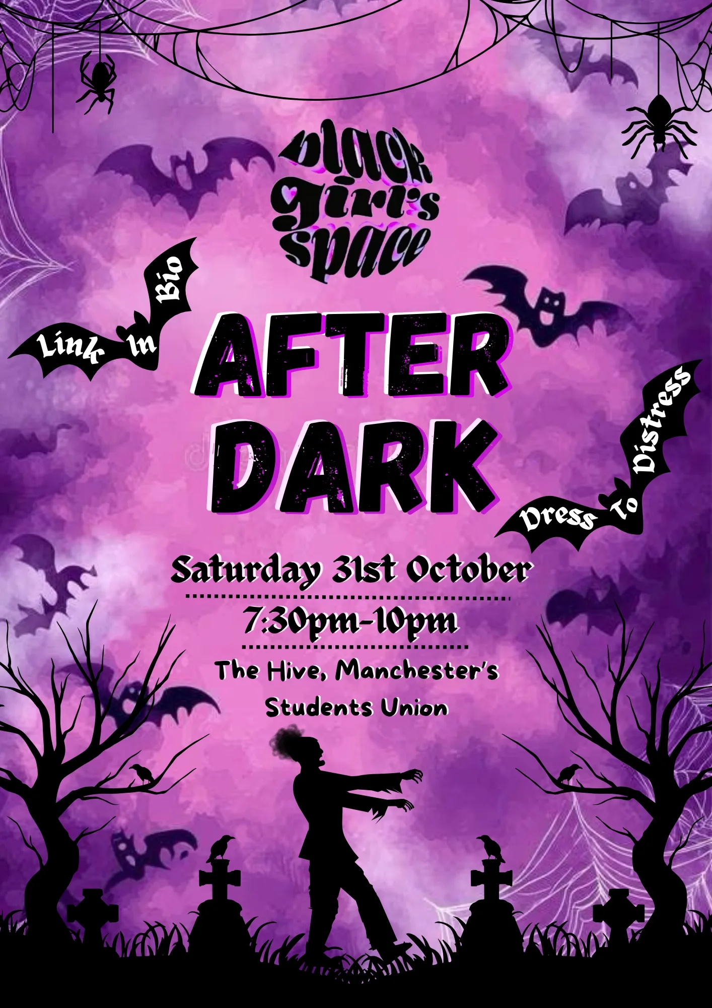 🦇🎃 BGS: After Dark 💗🔎 at The Hive,  Manchesters’ Student Union