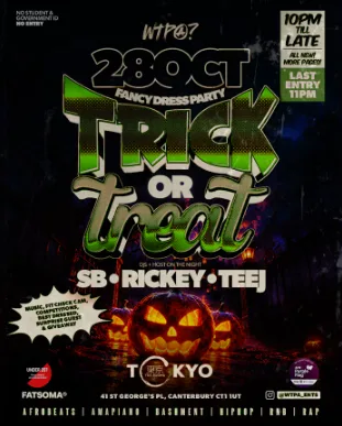 TRICK OR TREAT🍭👻 The 3rd Edition 😈 at Club Chemistry
