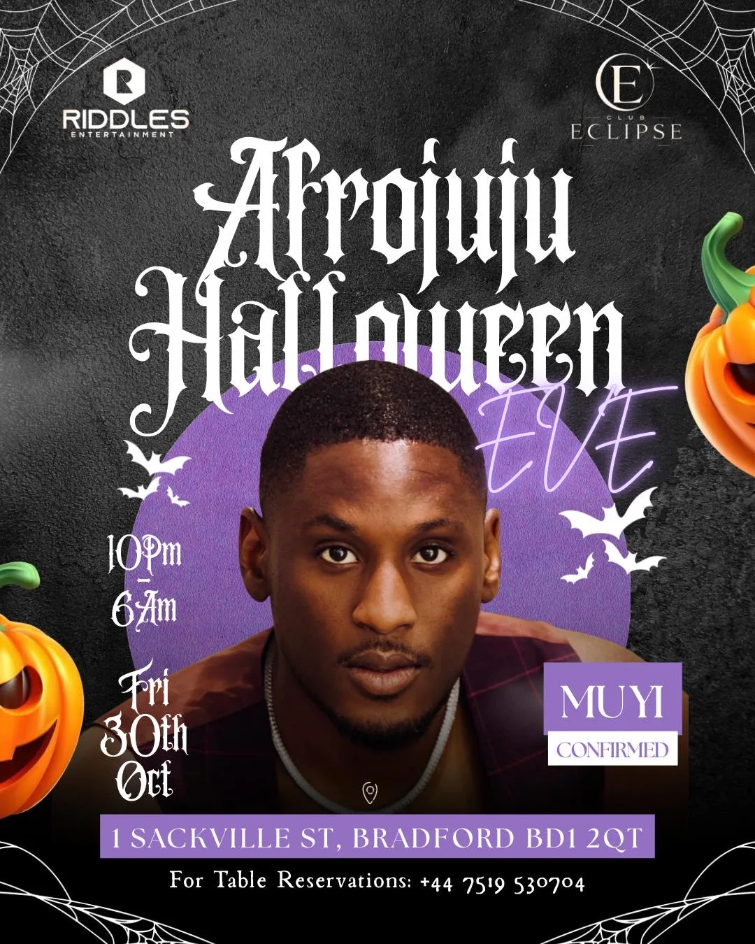 Afrojuju Halloween Eve at Eclipse Night club