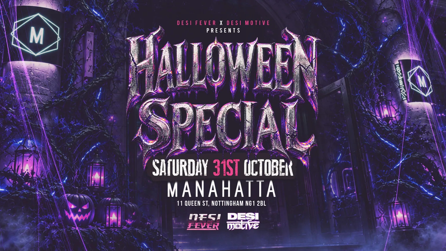 Halloween Special At Manahatta Presented By Desi Fever X Desi Motive🎃|| Drink Deals All Night Long