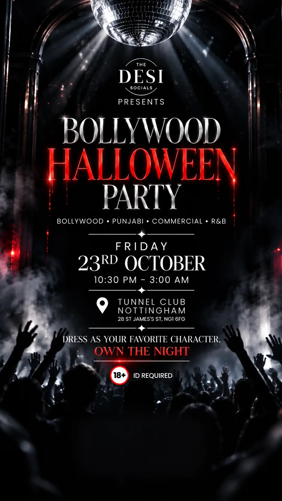 Bollywood Halloween DJ Party | Nottingham at Tunnel Club