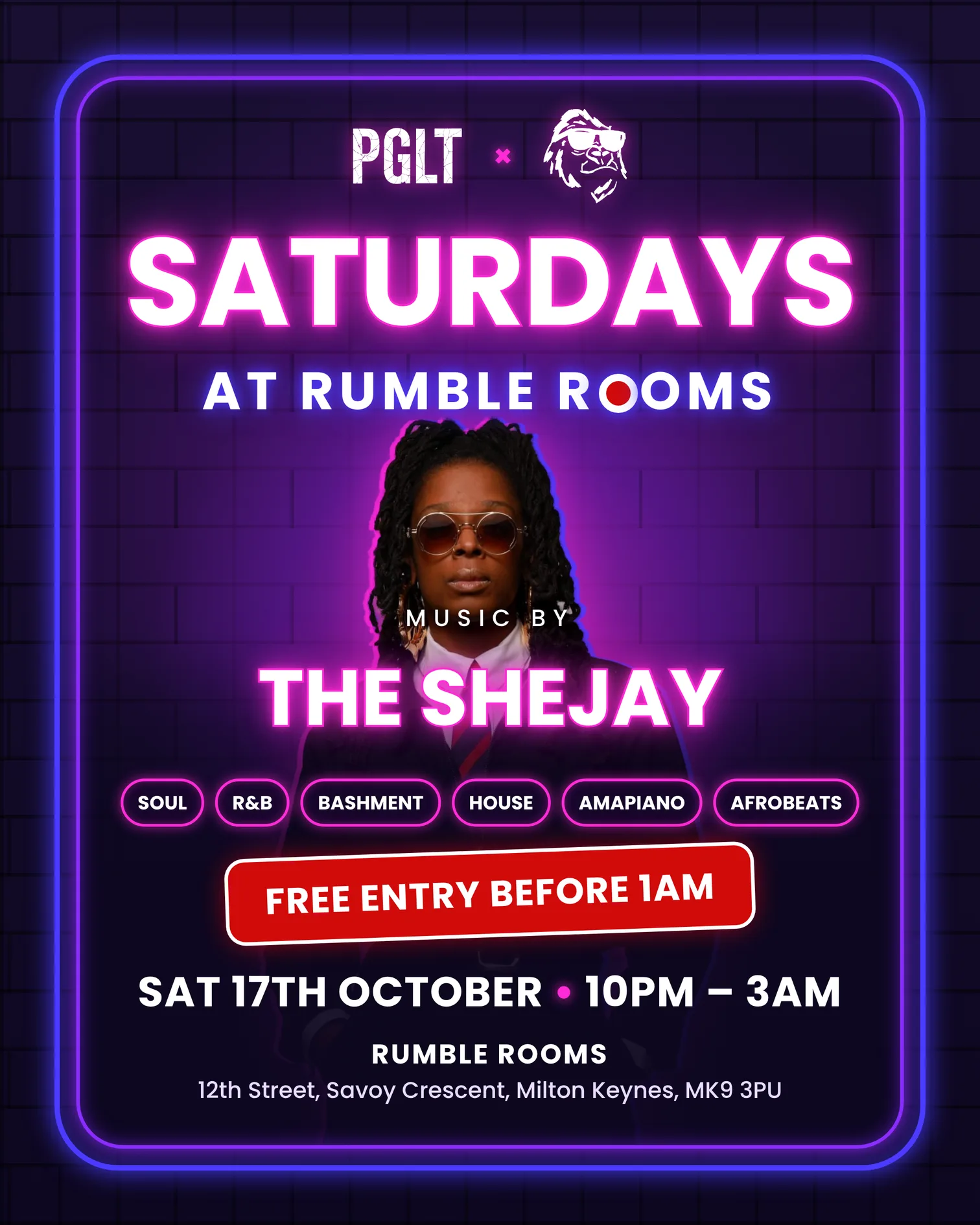 Saturdays at Rumble Rooms at Rumble Rooms Milton Keynes
