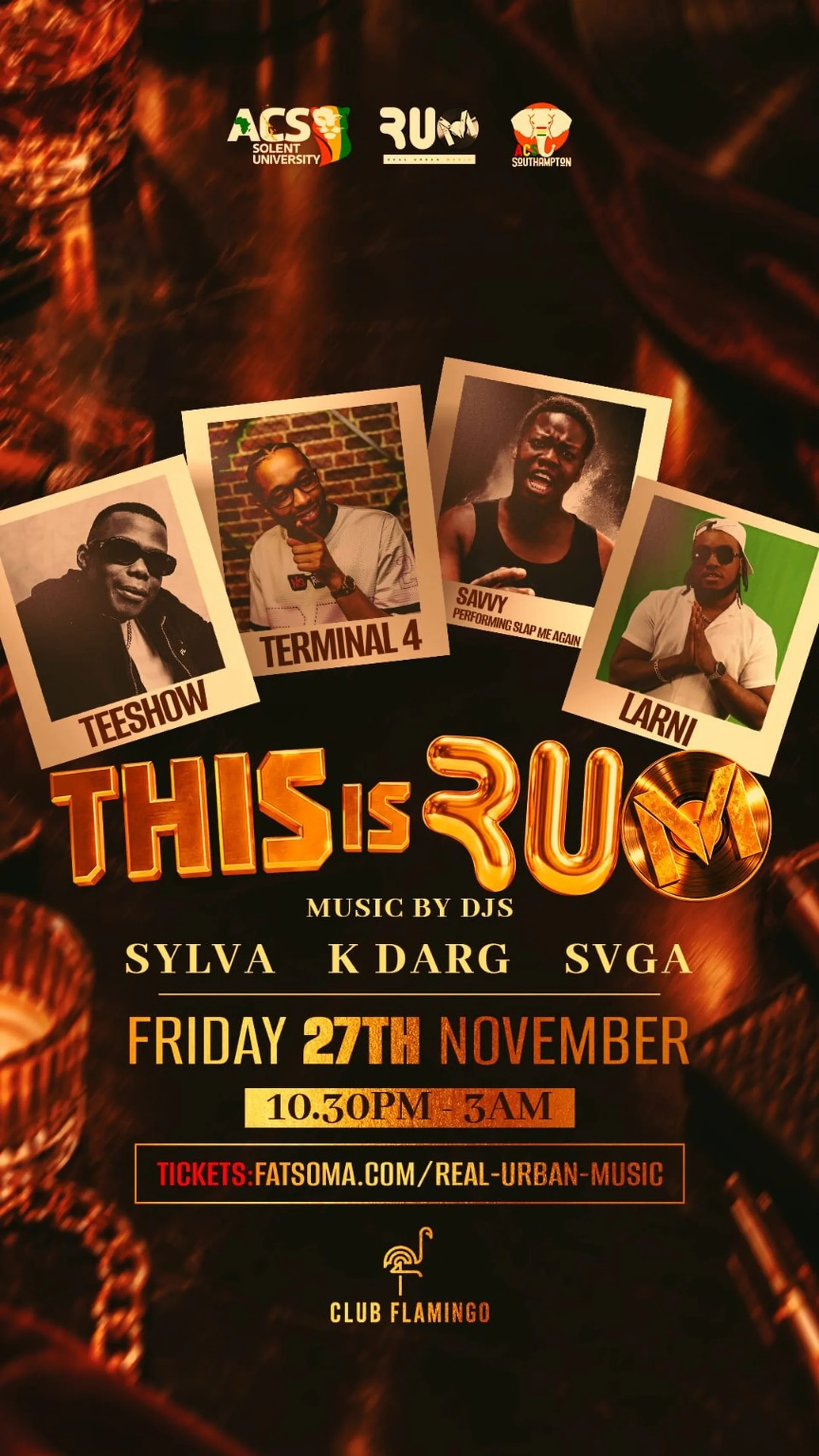 SOUTHAMPTON THIS IS R.U.M: TERMINAL 4 / SAVVY / TEESHOW / DJ LARNI