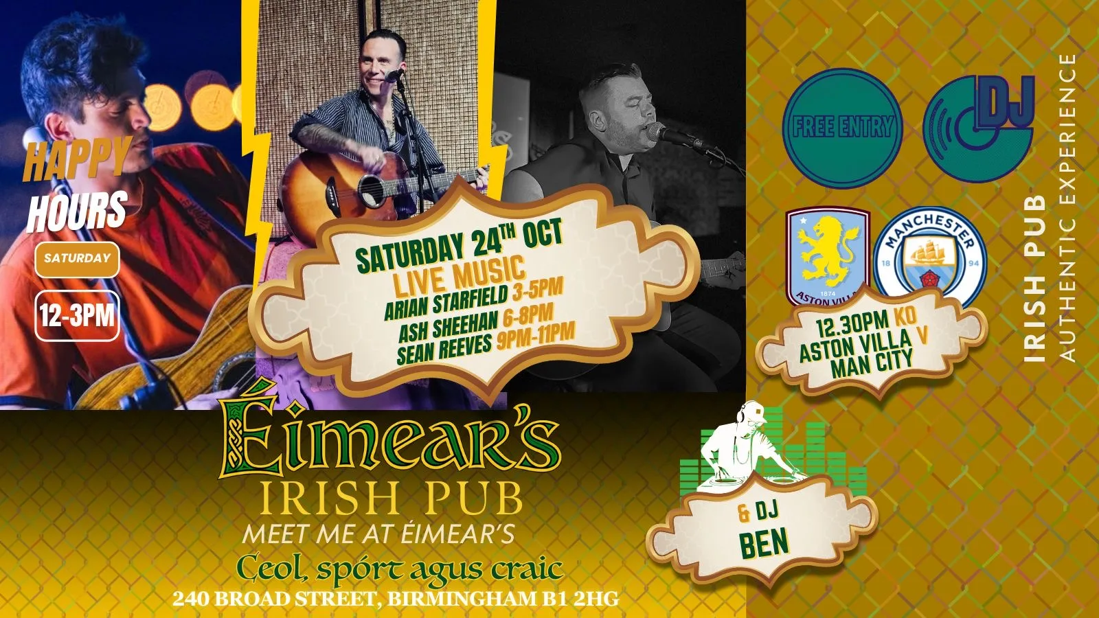 Eimear’s Presents Super Saturdays at Éimear’s Irish Pub