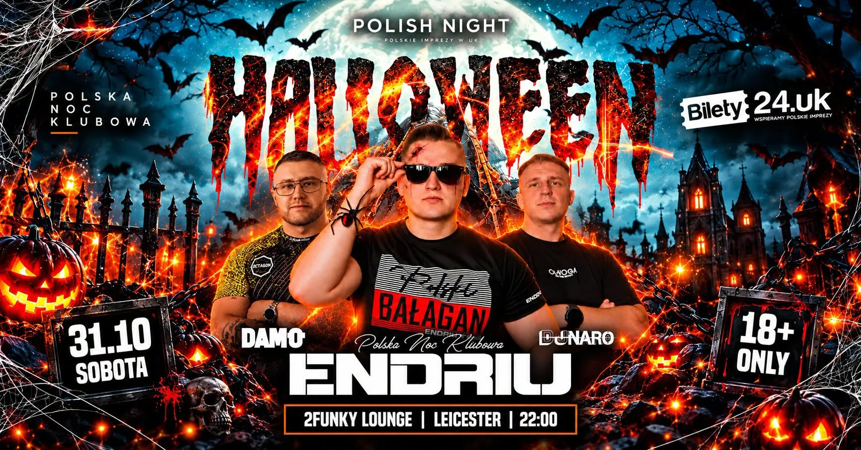 HALLOWEEN - POLISH CLUB NIGHT IN LEICESTER! at 2Funky Complex - Music & Event Venue Leicester