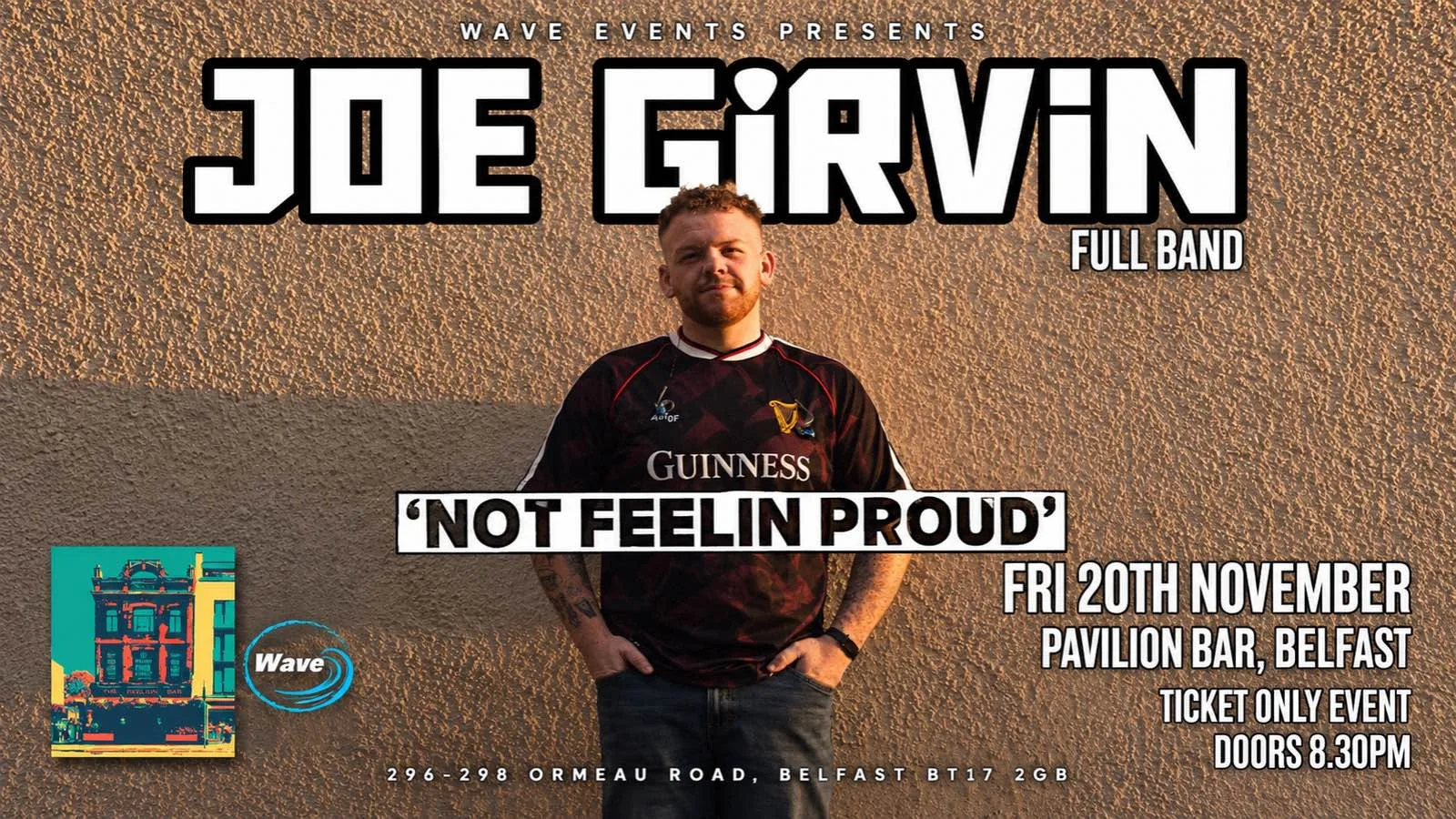 JOE GIRVIN LIVE | PAVILION BELFAST at Pavilion Bar