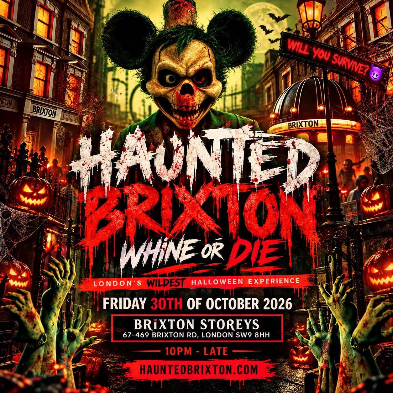 HAUNTED BRIXTON - Brixton's Biggest Halloween Experience at Brixton Storeys