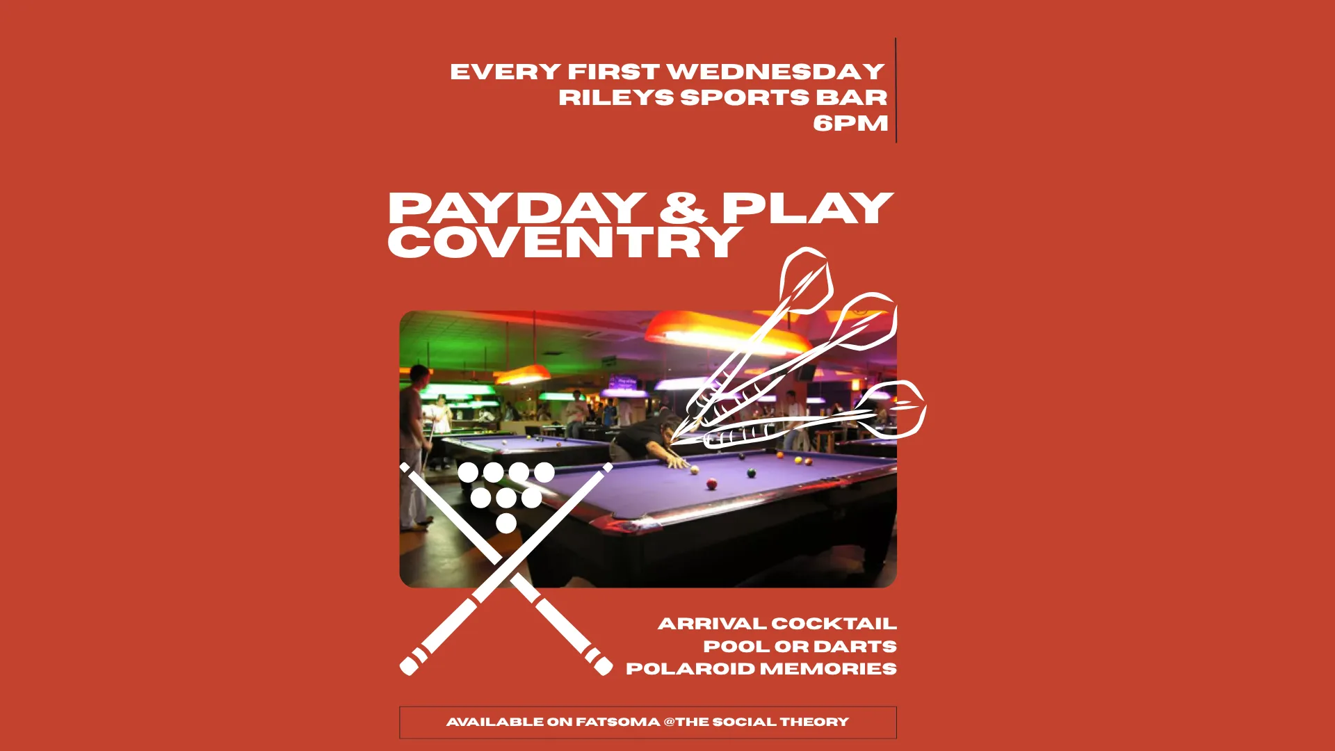 Games Night Coventry - Darts or Pool and Meet New People