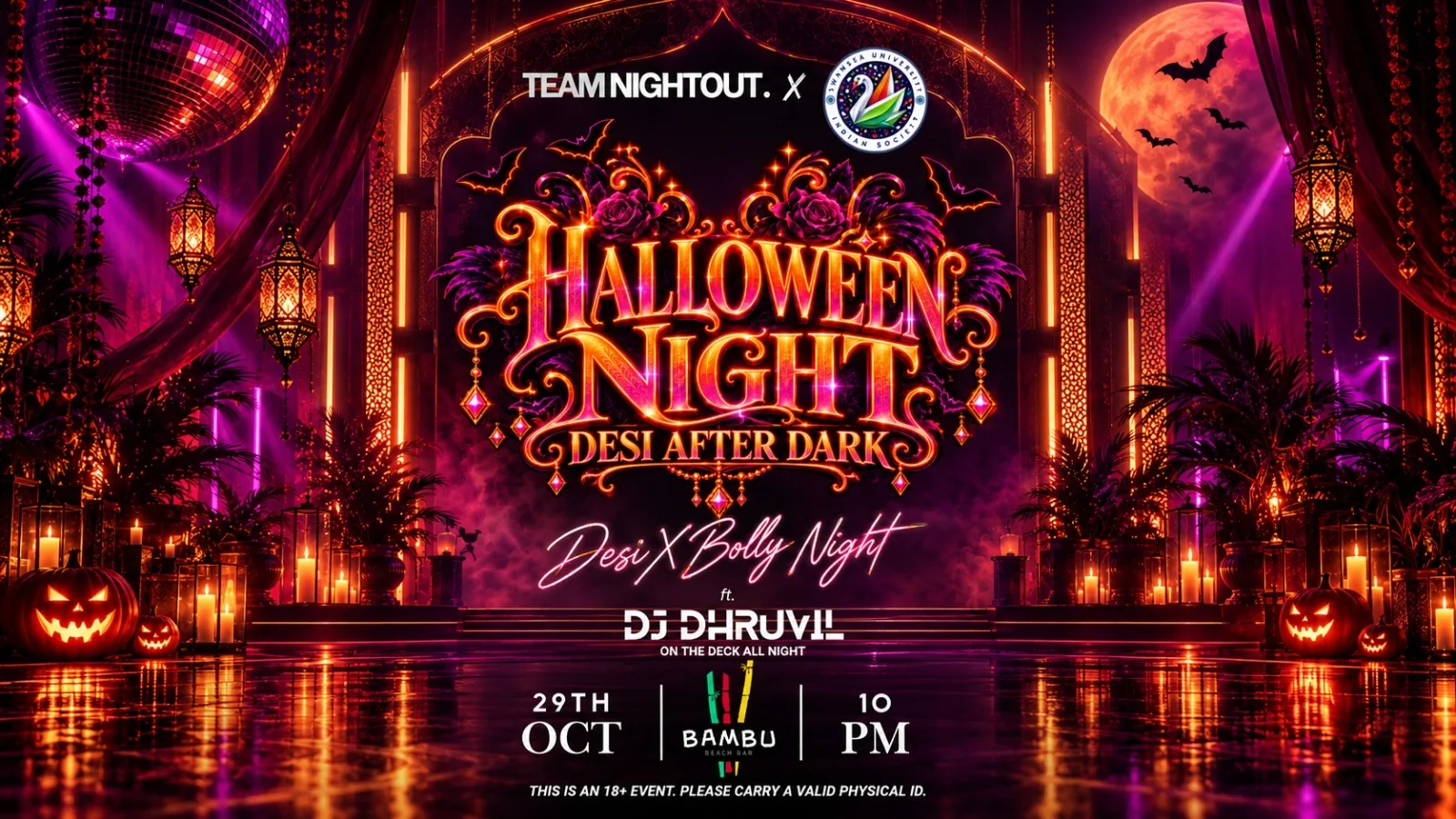BOLLYWOOD x DESI HALLOWEEN Night | Bollywood Night Swansea