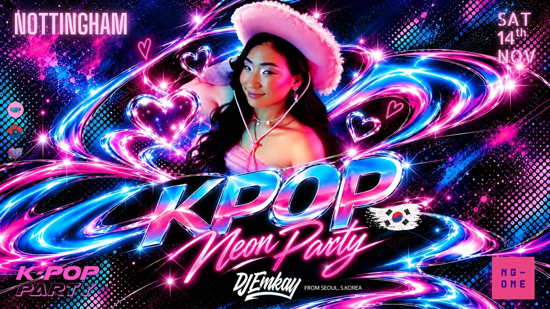 Nottingham KPOP NEON RAVE with DJ EMKAY | Saturday 14th November