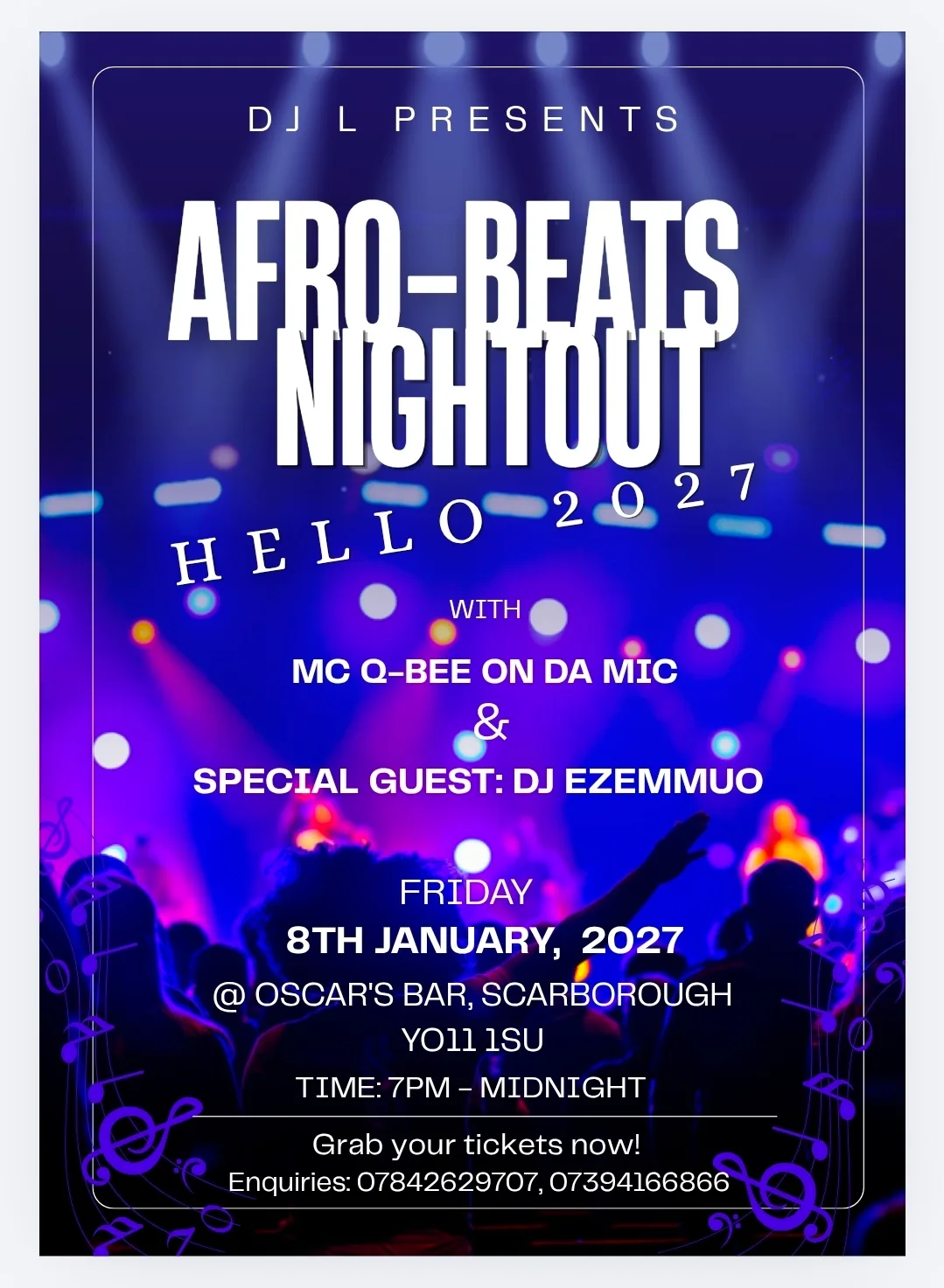 Afro-beats Nightout: Hello 2027