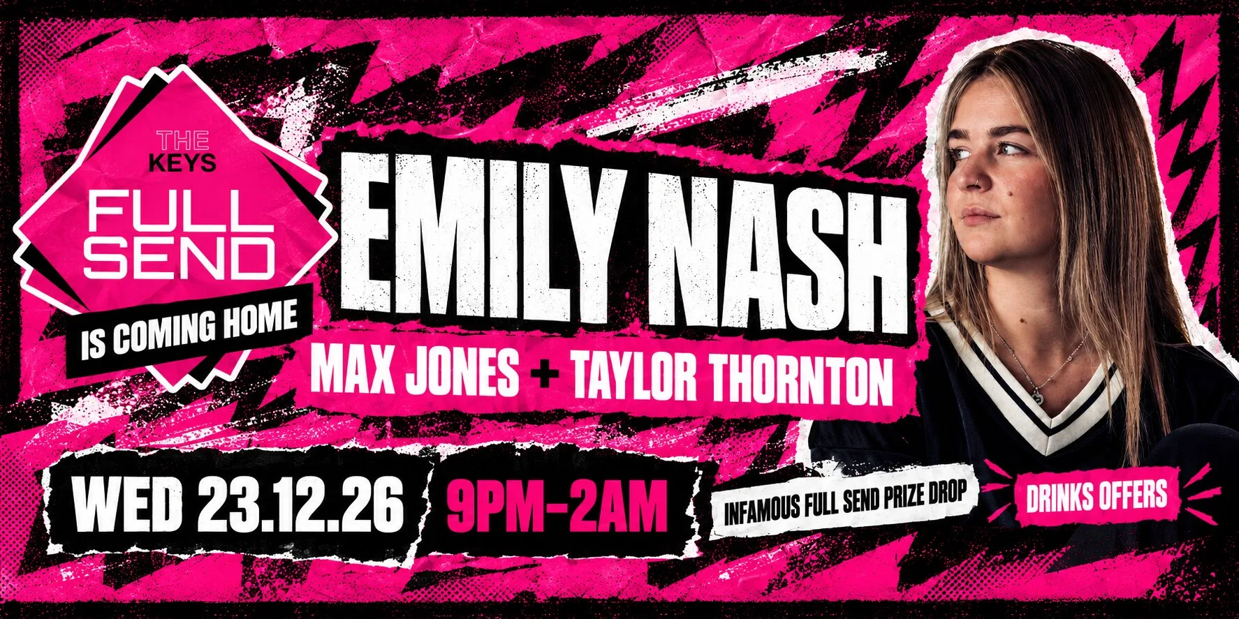 FULL SEND presents Emily Nash at The Keys Nightclub