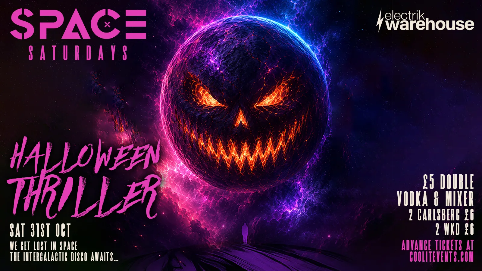 🪩 🎃 HALLOWEEN THRILLER – SPACE SATURDAYS 🎃🪩 @ Electrik WAREHOUSE