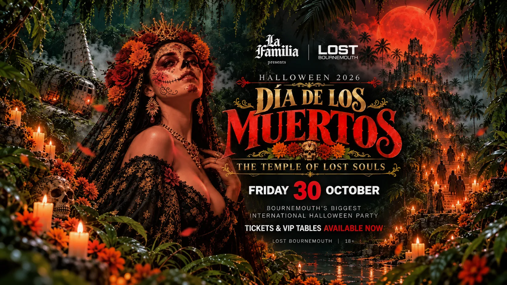 DÍA DE LOS MUERTOS — THE TEMPLE OF LOST SOULS at Lost Bournemouth