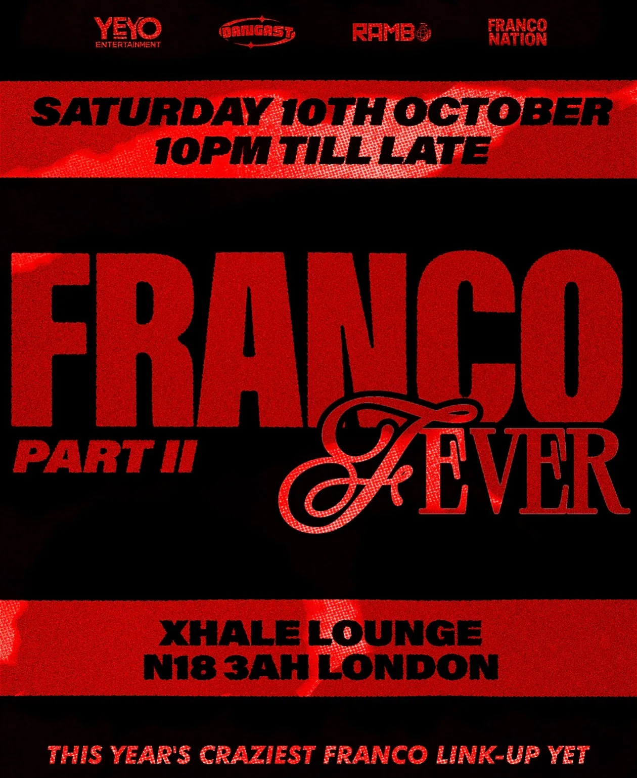 FRANCO FEVER 2 x KOSSAFOLIE SATURDAY  || A night of Zouk, Rumba, Live Seben, French - Afro and More..