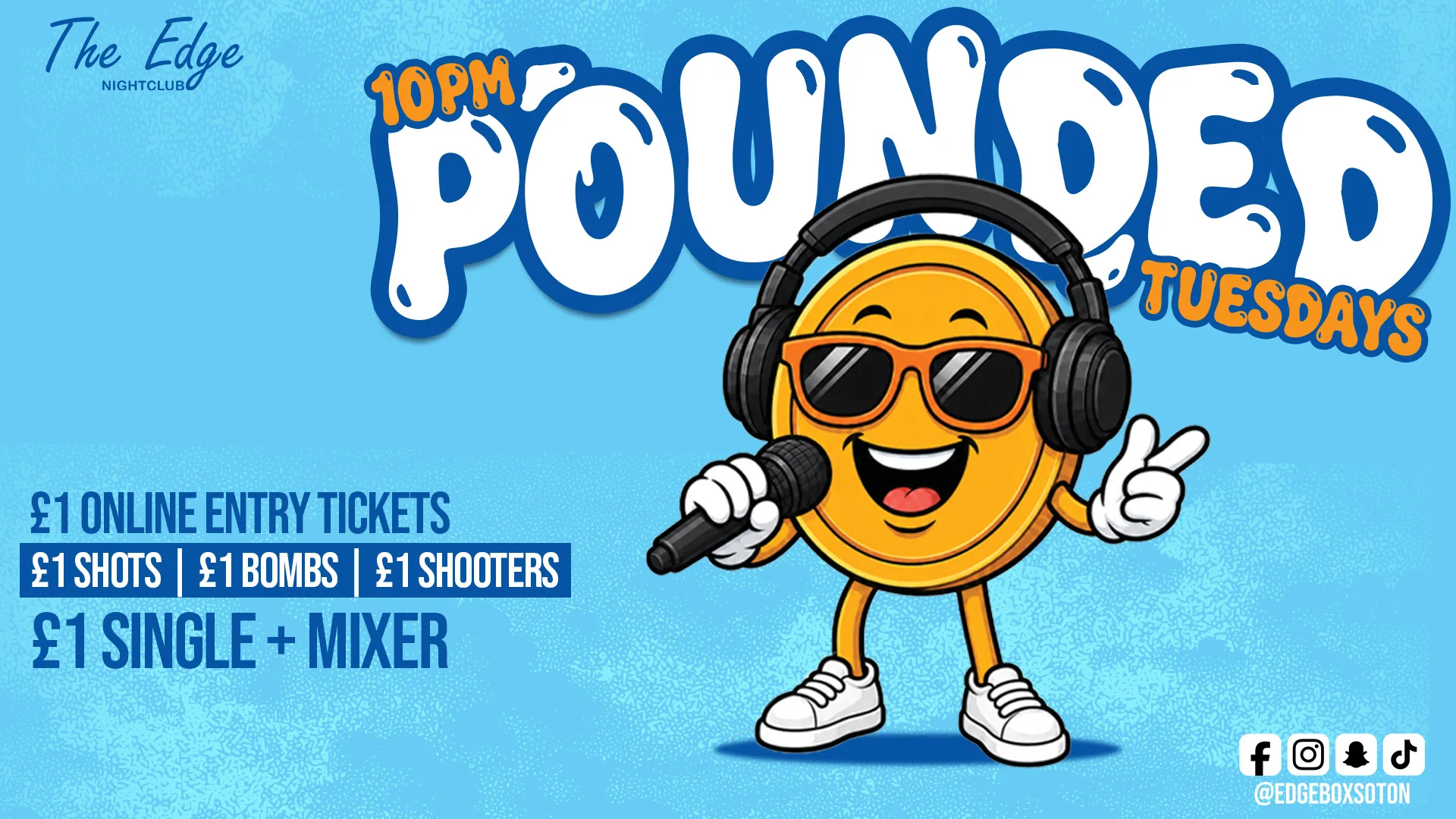 💥Pounded Tuesdays - £1 Drinks 💥
