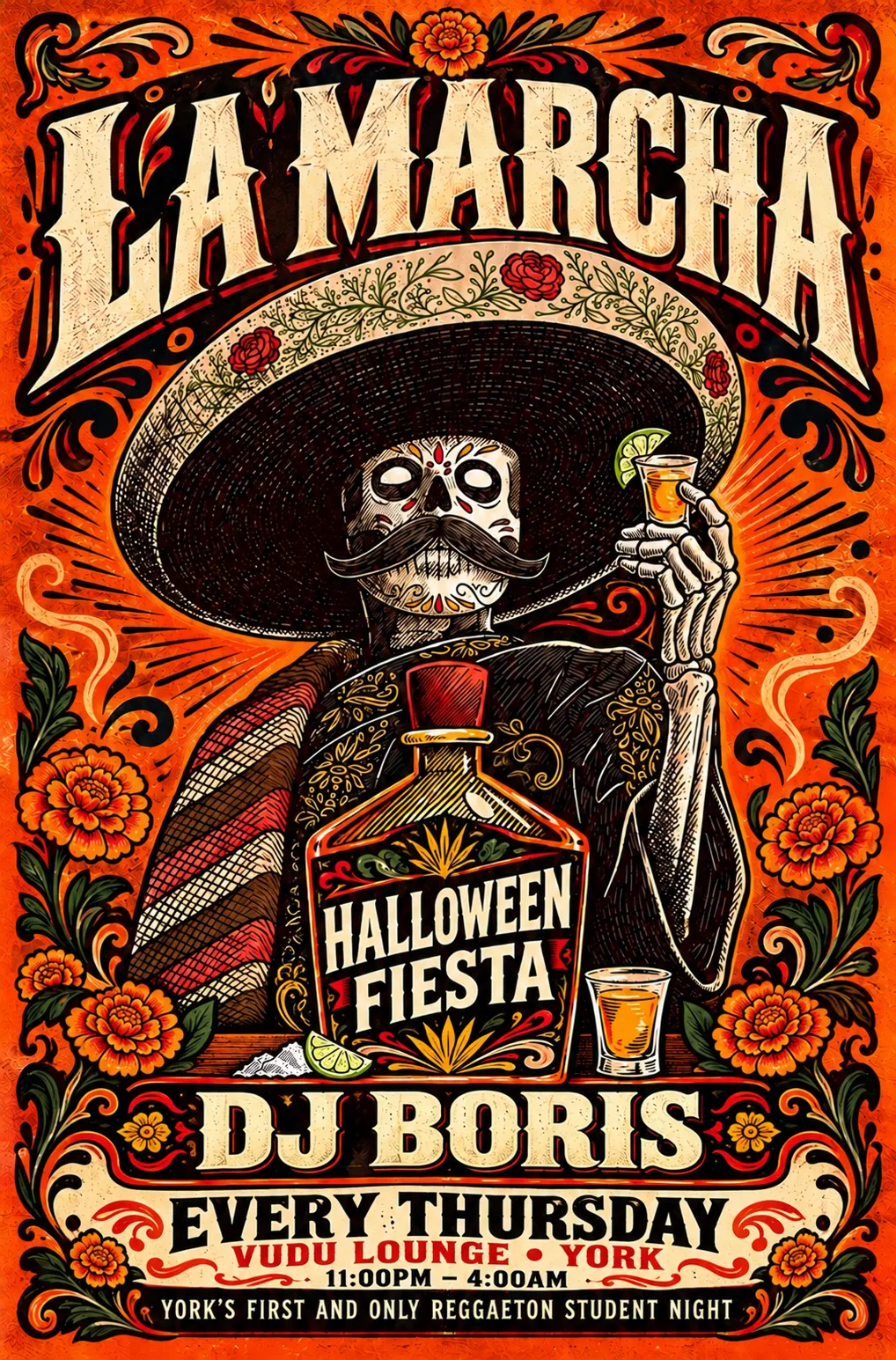 LA MARCHA | HALLOWEEN FIESTA | VUDU LOUNGE | YORK at Vudu Lounge