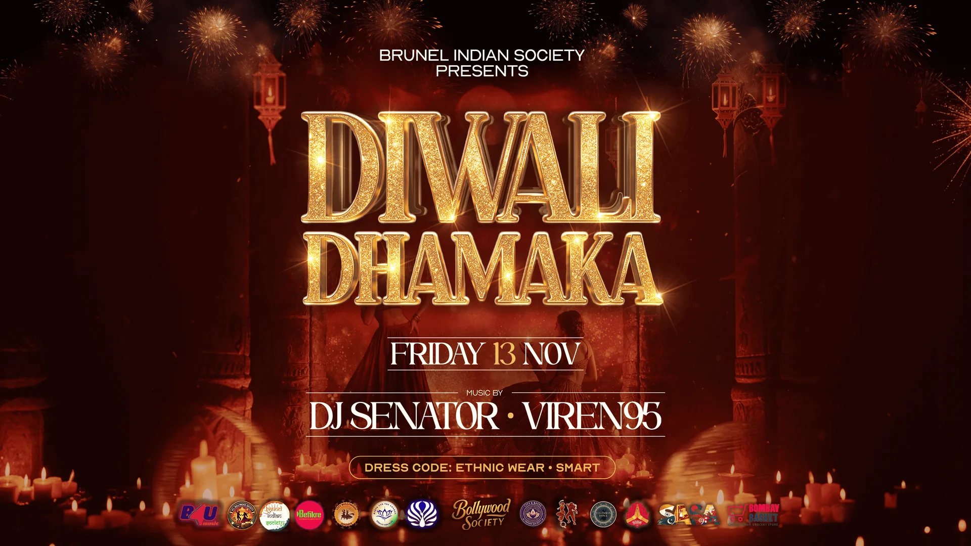 Brunel Indian Society presents Diwali Dhamaka - The Official London Unis Celebration at The Lower Third (Outernet) - Friday 13 November [TRENDING🔥]