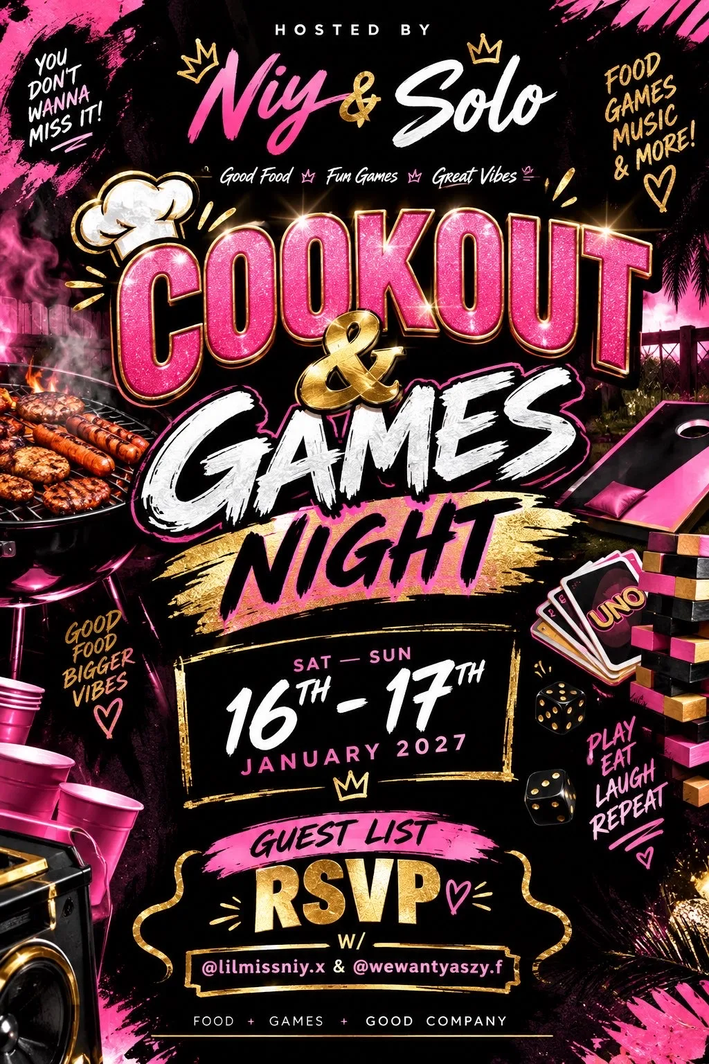 Cookout & Games Night