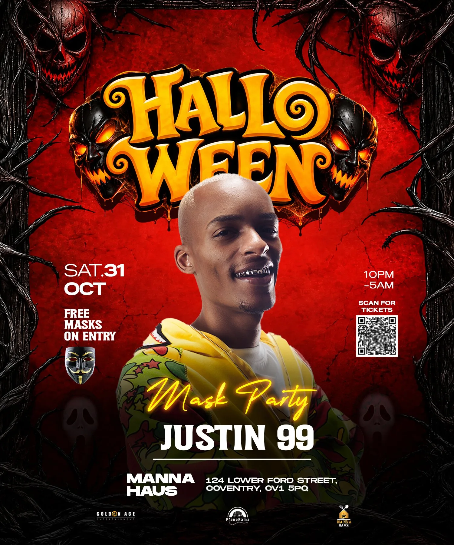 Halloween Mask Party with Justin 99