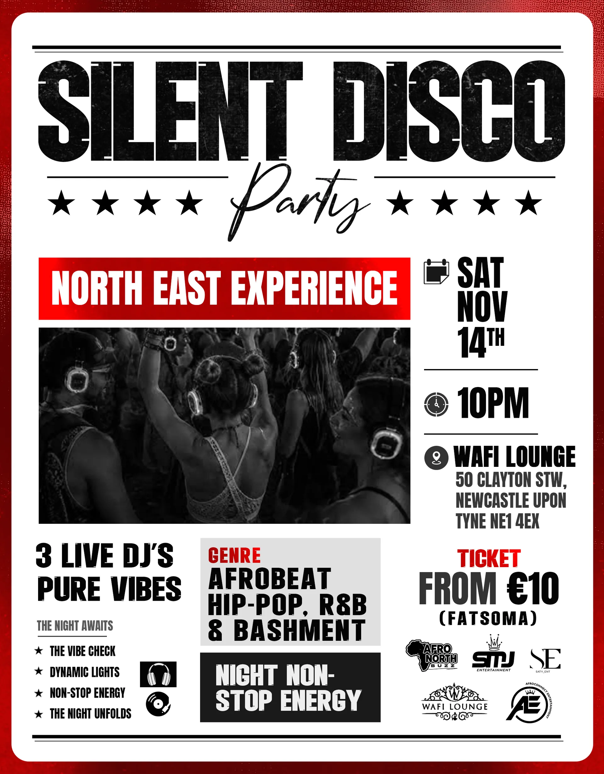 🎧🔇 SILENT DISCO PARTY — NORTH EAST EXPERIENCE! 🔥 at Wafi Lounge & Restaurant