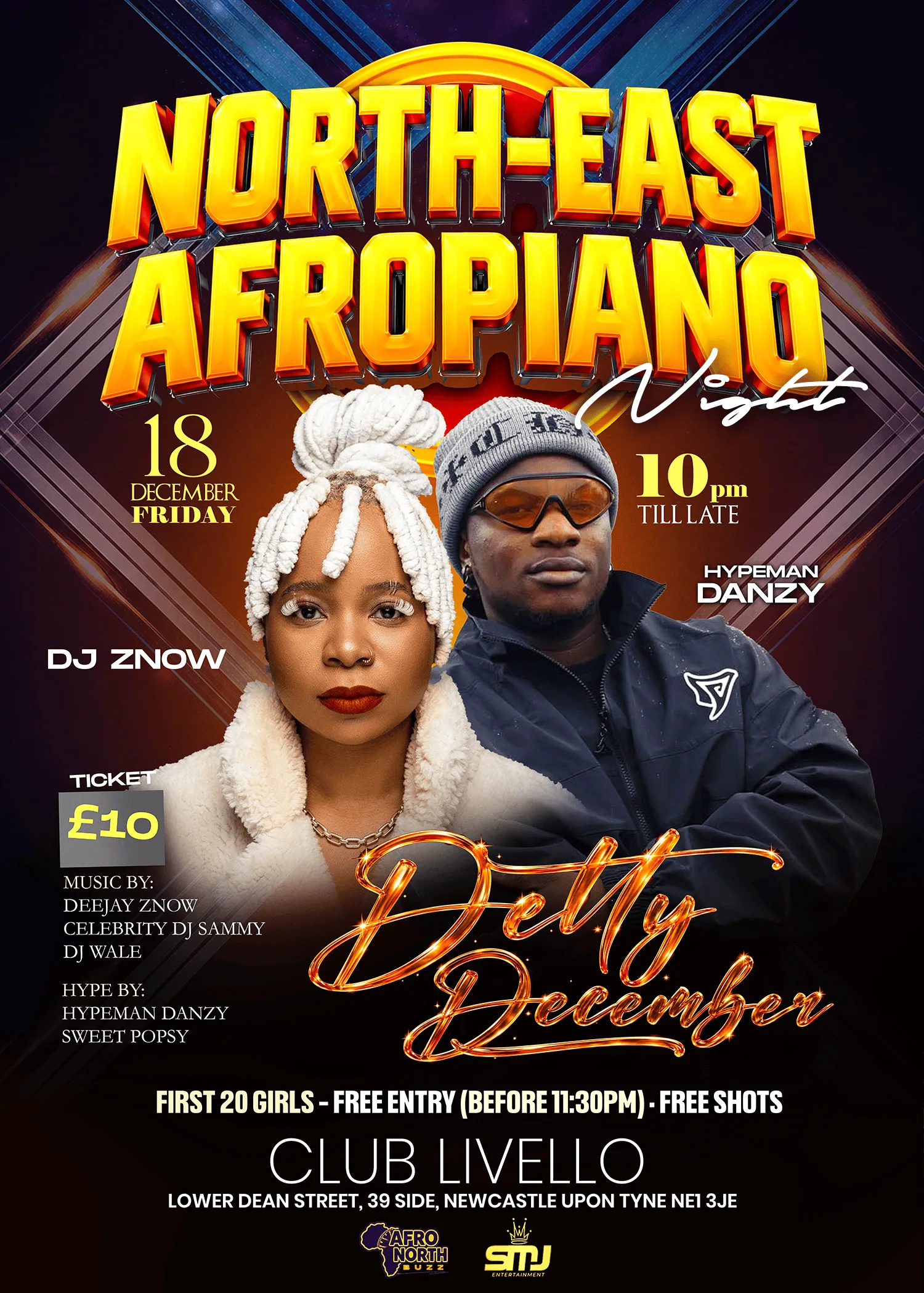 NORTH-EAST AFROPIANO NIGHT – DETTY DECEMBER🇬🇧 at Livello