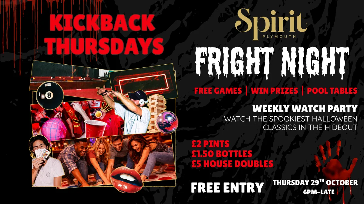 KICKBACK THURSDAYS - FRIGHT NIGHT at Spirit