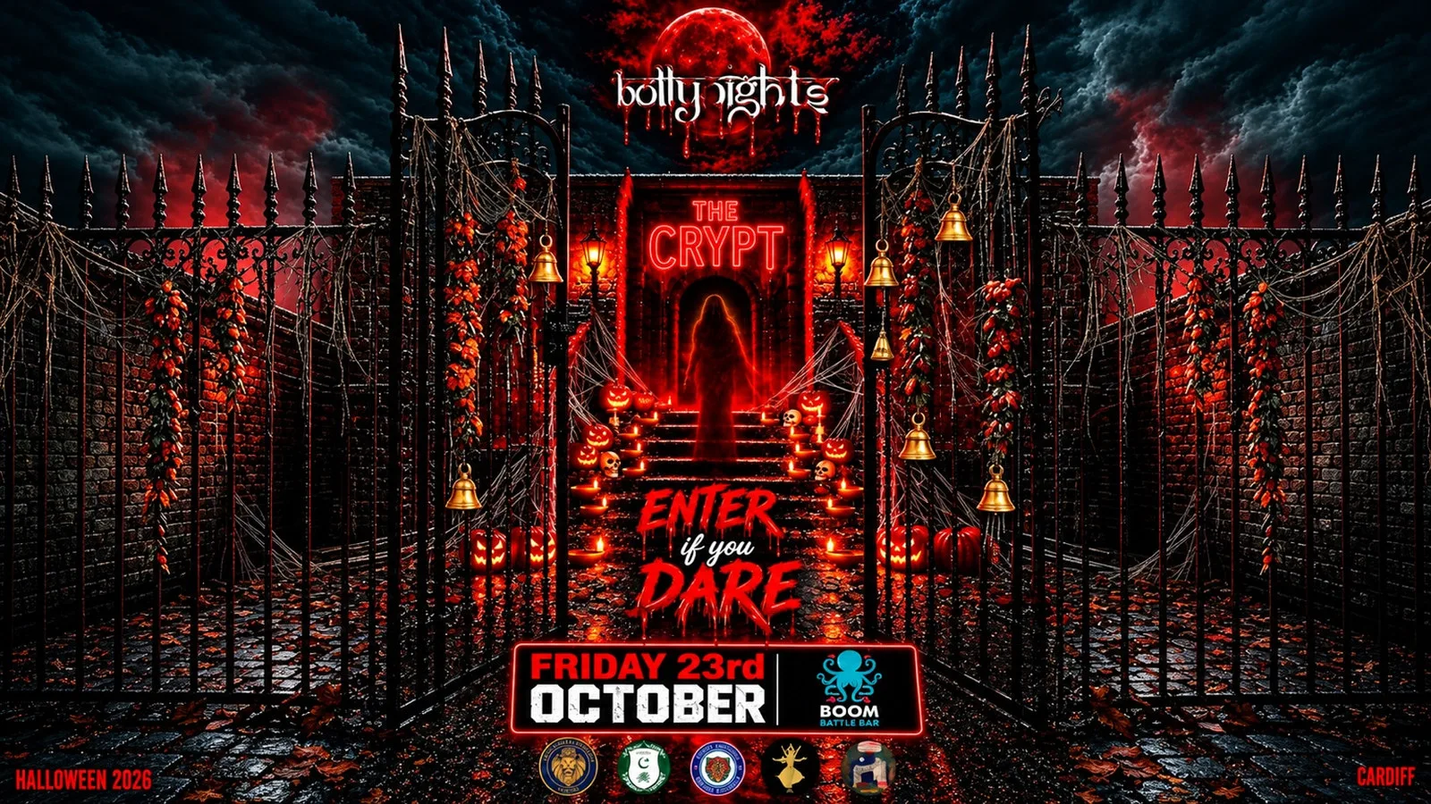 Cardiff Bollynights - Halloween Special | Friday 23rd October | Boom Battle Bar at Boom Battle Bar Cardiff