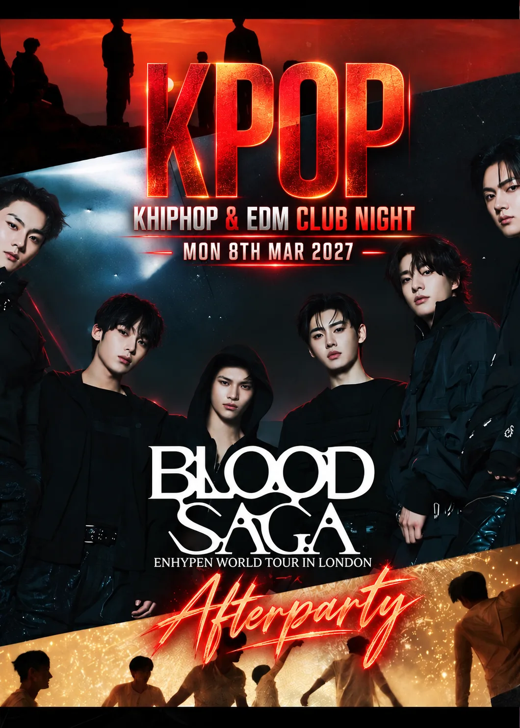 ENHYPEN LONDON MONDAY AFTERPARTY: KPop KHipHop EDM | Tickets from £5 | 8/3/27 at Kpubstar