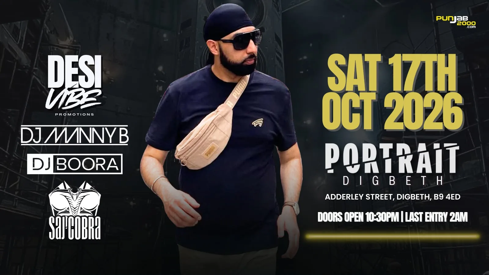 DESI VIBE - SAJ COBRA, DJ MANNY B & DJ BOORA LIVE