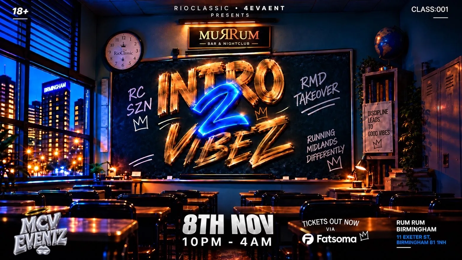RMD MIDLANDS TOUR : CLASS 001 INTRO2VIBES (RC X 4EVA) at RumRum VIP Bar & Lounge